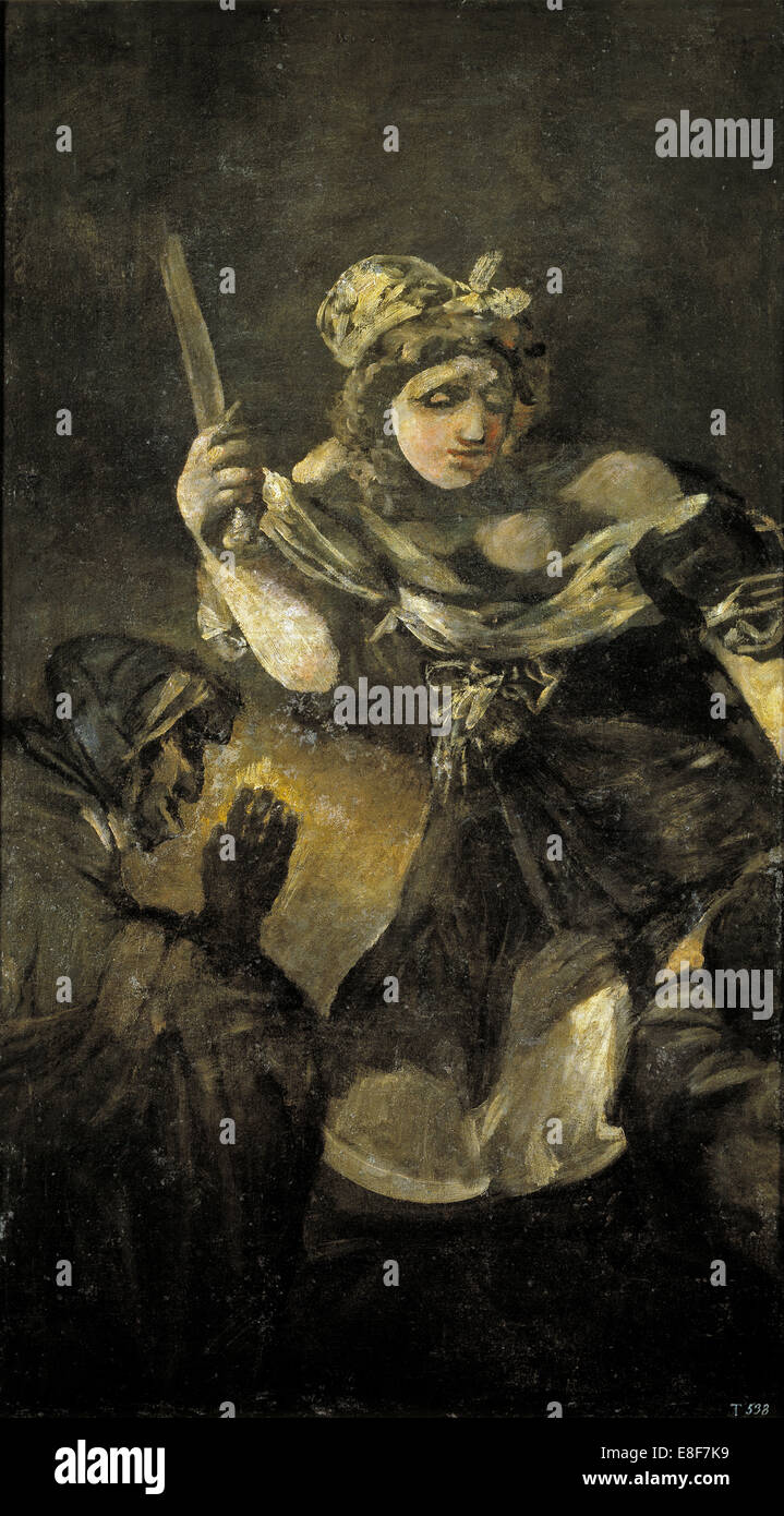 Giuditta e Oloferne. Artista: Goya Francisco de (1746-1828) Foto Stock