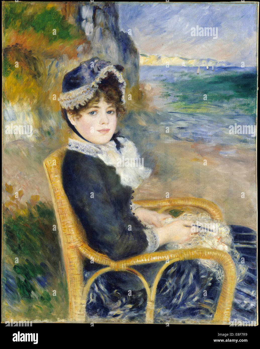 Sulla riva del mare. Artista: Renoir, Pierre Auguste (1841-1919) Foto Stock