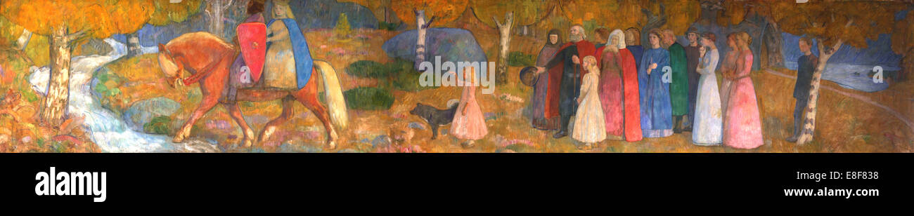 Poco Kjersti Elvenking e. Artista: Werenskiold, Erik Theodor (1855-1938) Foto Stock