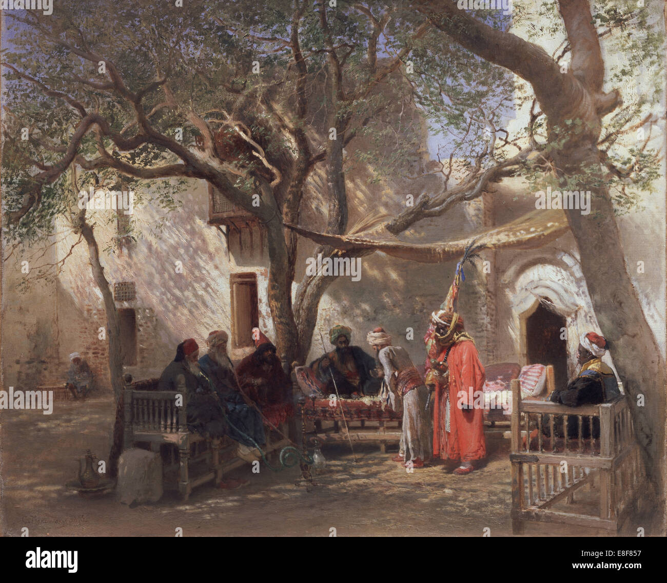 Dervisci al Cairo. Artista: Makovsky, Konstantin Yegorovich (1839-1915) Foto Stock