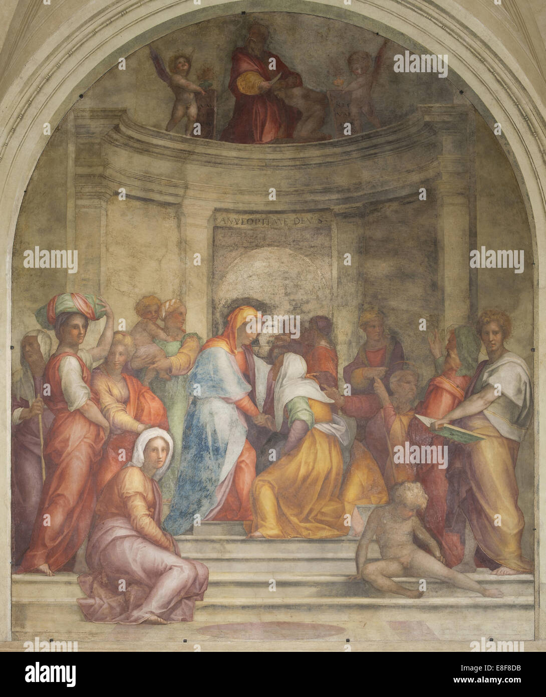 La Visitazione. Artista: Pontormo (1494-1557) Foto Stock