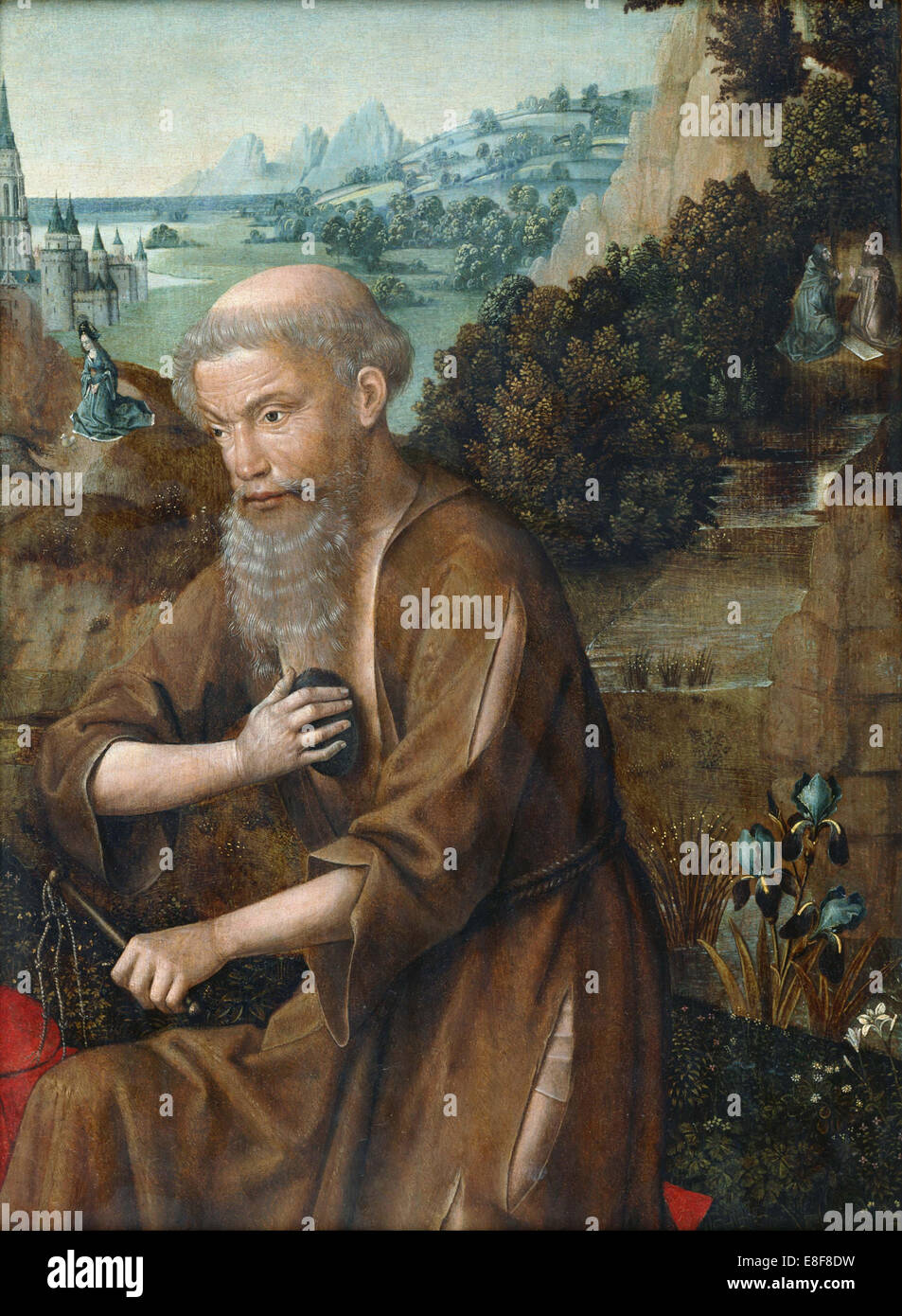 San Girolamo. Artista: Maestro della leggenda di Santa Lucia (attivo 1480-1510) Foto Stock