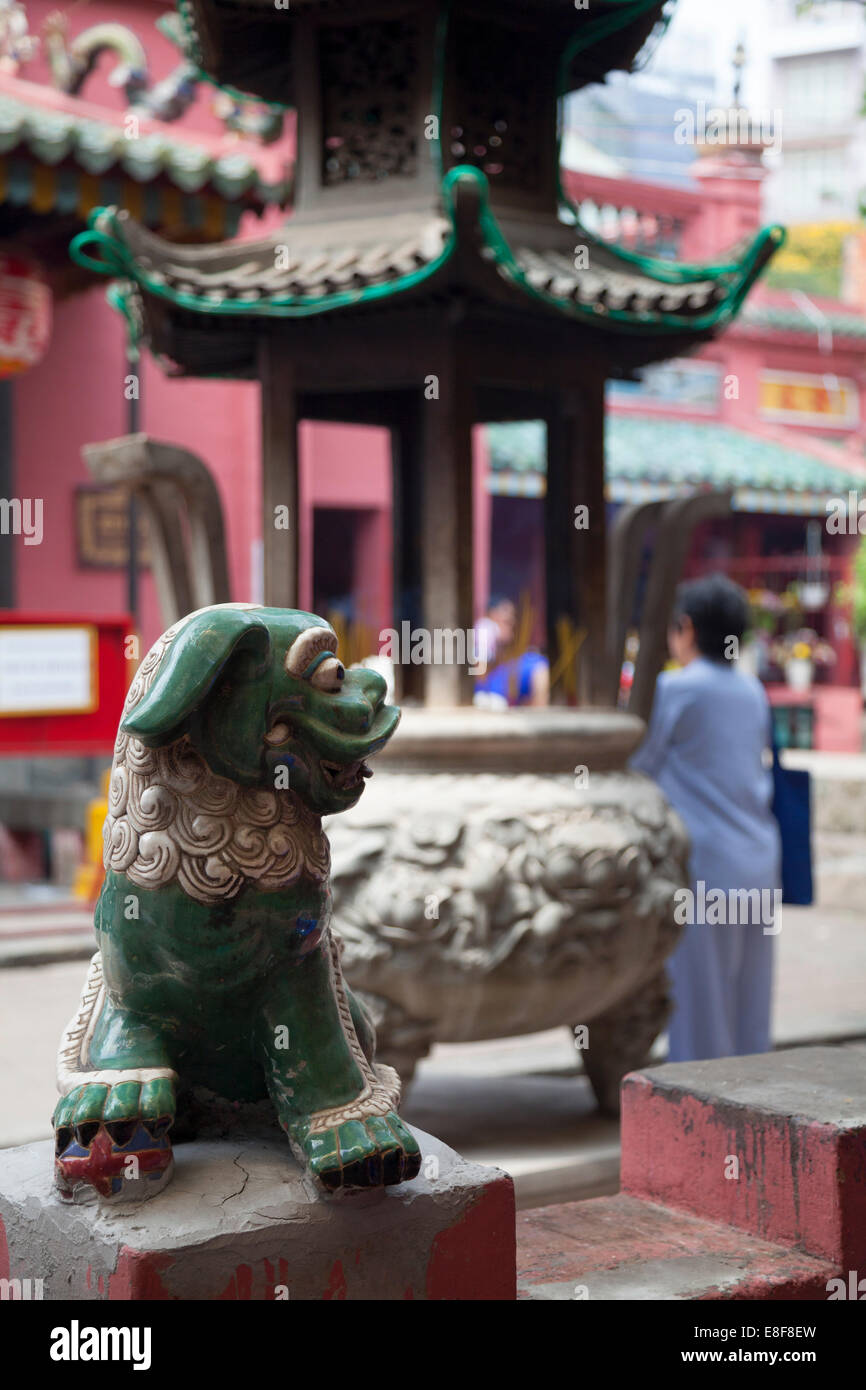 Il Vietnam, la città di Ho Chi Minh (Saigon), Cholon, Pagoda dell'Imperatore di Giada (Chua Ngoc Hoang) Foto Stock