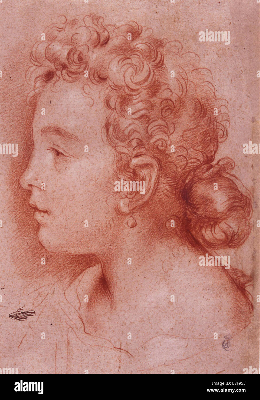 Ritratto di Faustina Maratti. Artista: Maratta, Carlo (1625-1713) Foto Stock