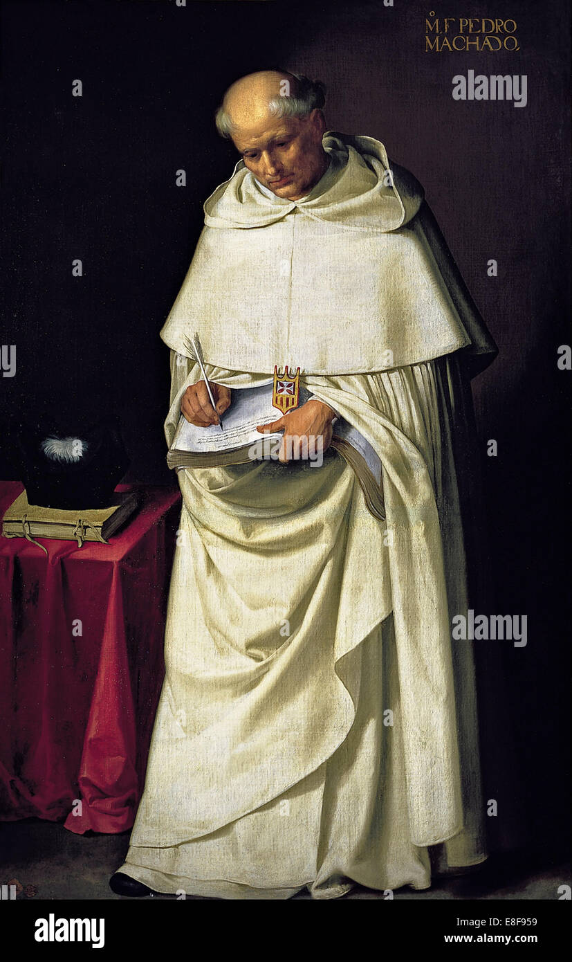 Fray Pedro Machado. Artista: Zurbarán Francisco de (1598-1664) Foto Stock