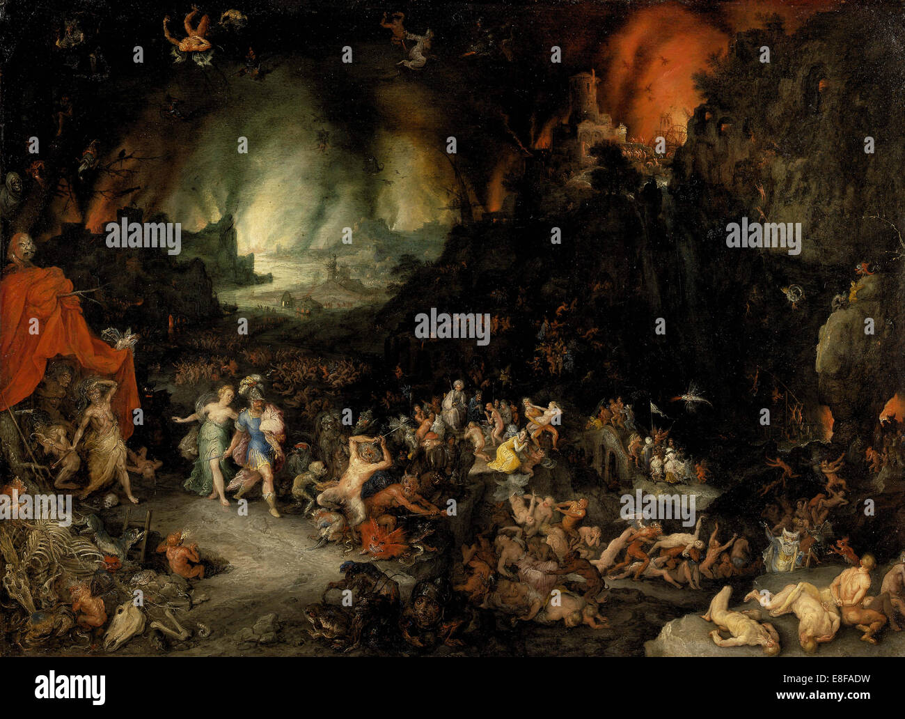 Enea negli inferi. Artista: Brueghel, Jan, il Vecchio (1568-1625) Foto Stock