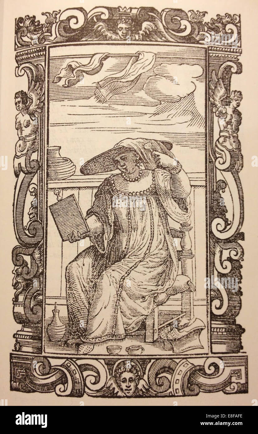 Donna veneziana. Da: De gli habiti antichi et moderni. Artista: Vecellio, Cesare (1521-1601) Foto Stock