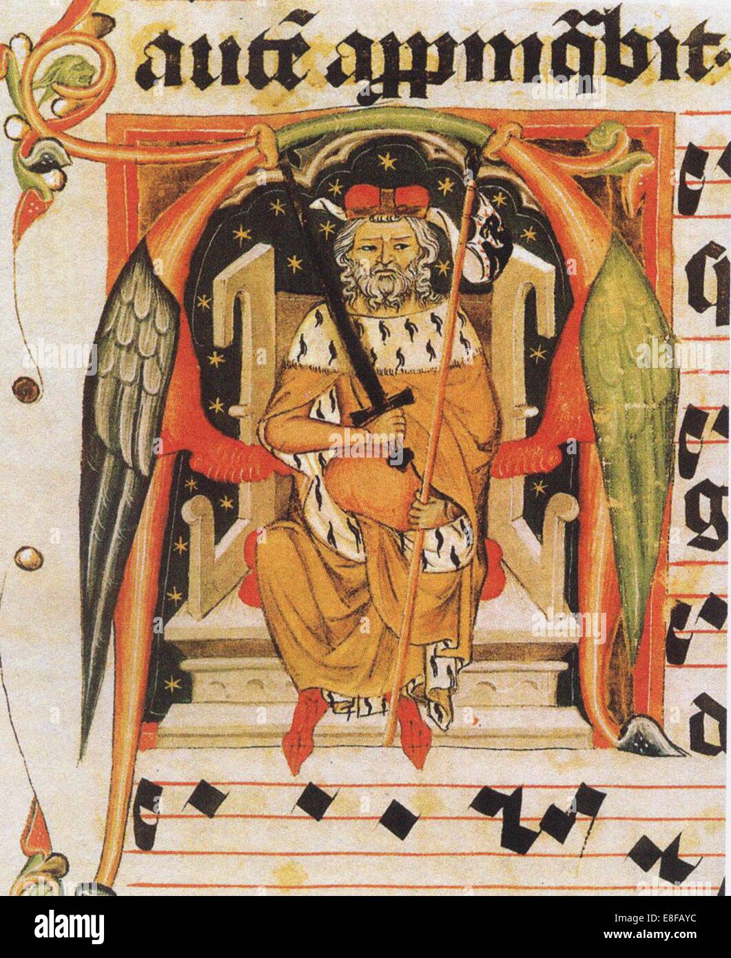 Vratislaus II di Boemia (dall'Vysehrad antifonario). Artista: Anonimo Foto Stock