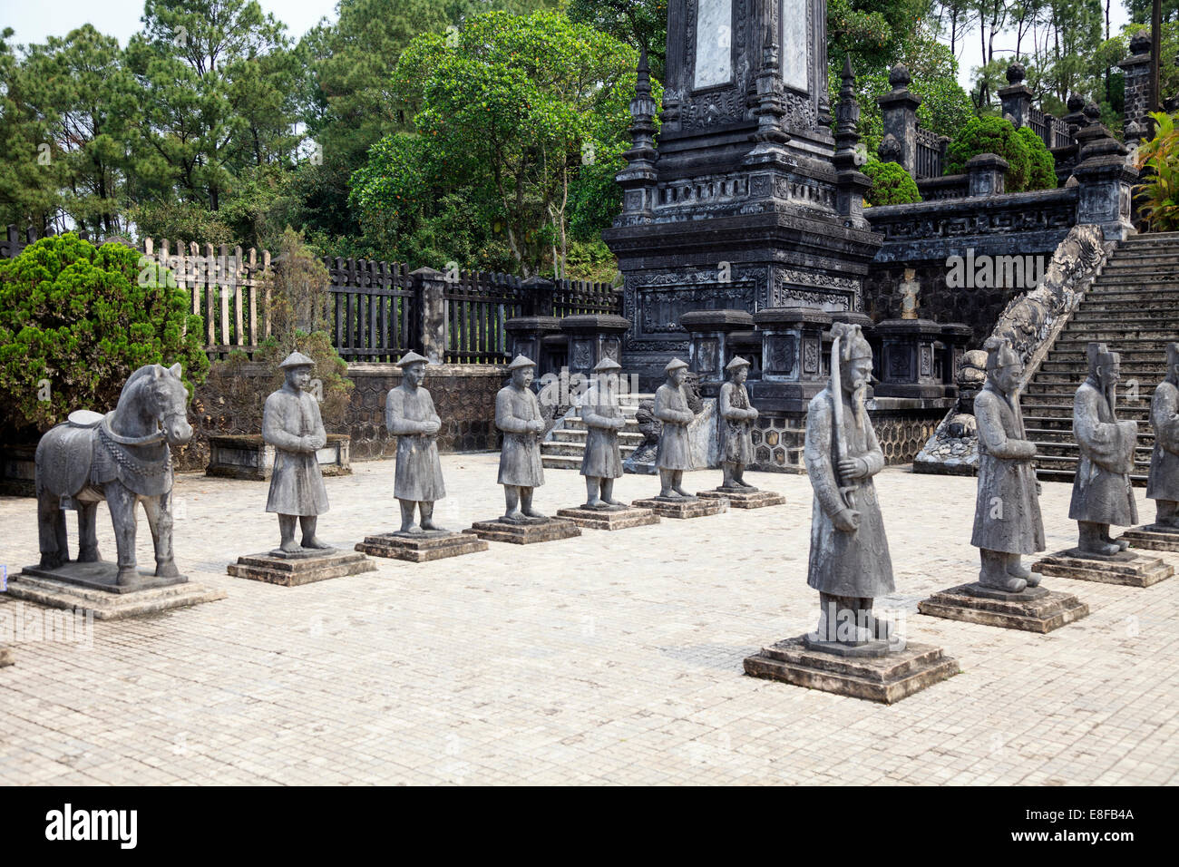 Il Vietnam, Danang, Tonalità Imperatore Khai Dinh tomba Foto Stock