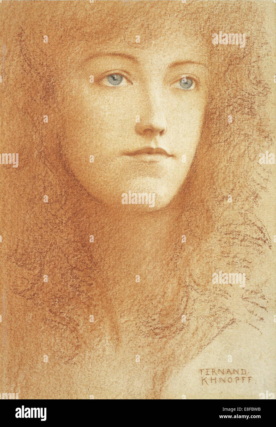 Un giovane Englishwoman. Artista: Khnopff Fernand (1858-1921) Foto Stock