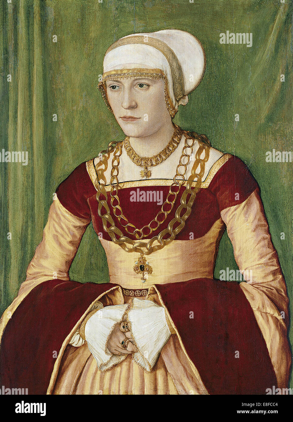 Ritratto di Ursula Rudolph. Artista: Beham, Barthel (c. 1502-1540) Foto Stock