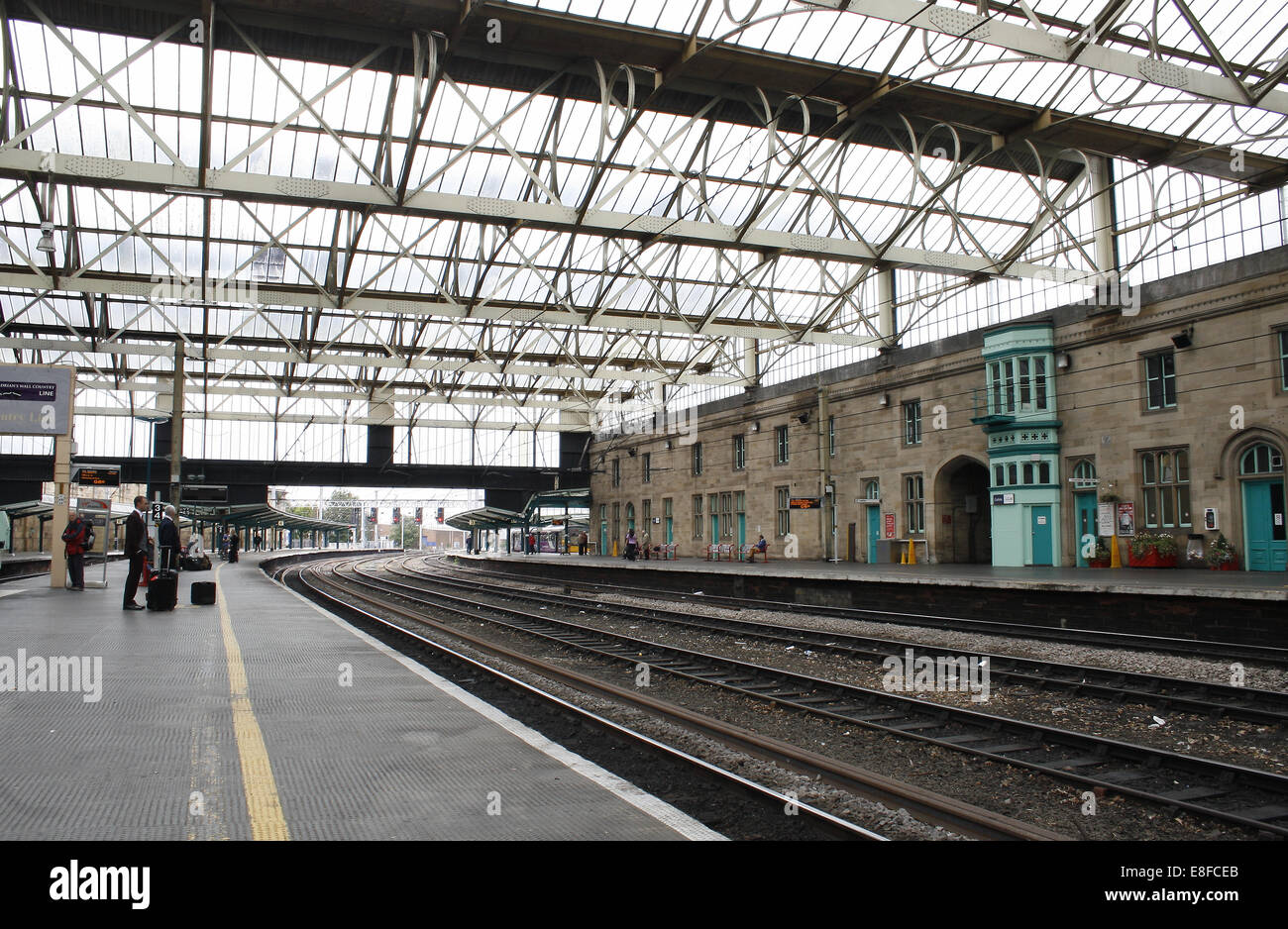 Stazione ferroviaria a Carlisle, Cumbria, England, Regno Unito Foto Stock