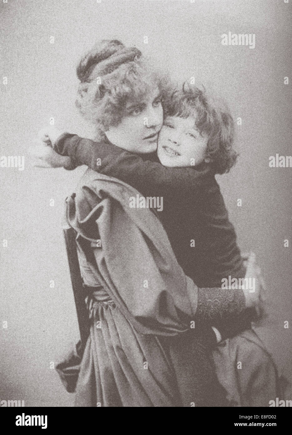 Constance Wilde con figlio Cirillo. Artista: Anonimo Foto Stock