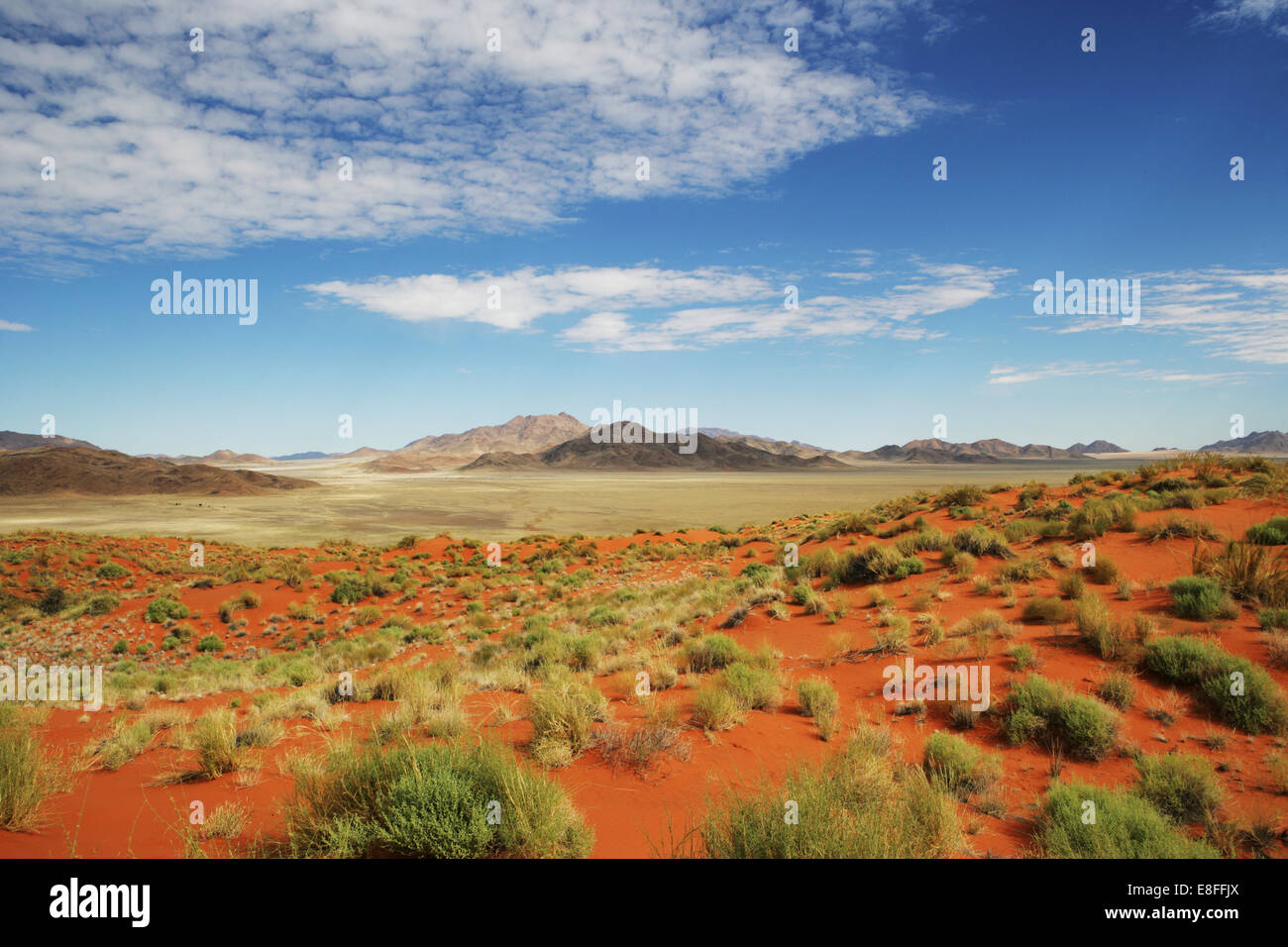 Il deserto e il paesaggio di montagna, Namib-Naukluft National Park, Namibia Foto Stock