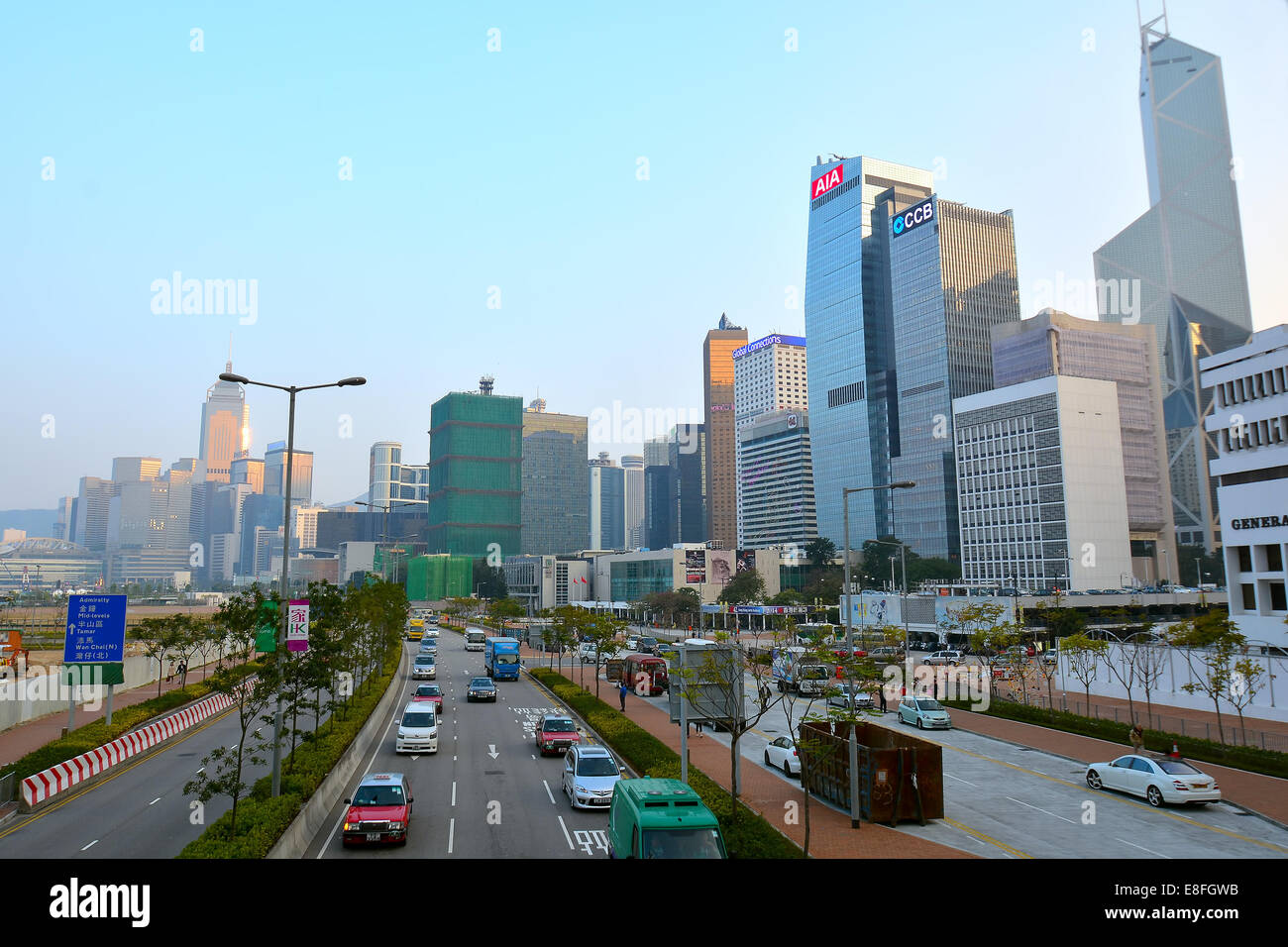 Cina, Hong Kong, Cityscape Foto Stock