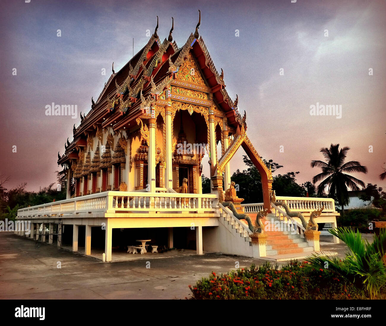 Thailandia, Khon Kaen Provincia, divieto di Suan, divieto di Suan Mon Village, Tempio Foto Stock