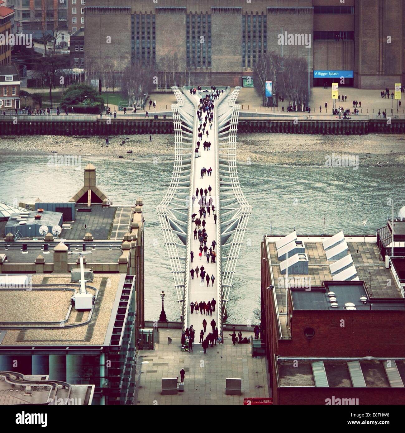 Regno Unito, London, Greater London, Millennium Bridge Foto Stock