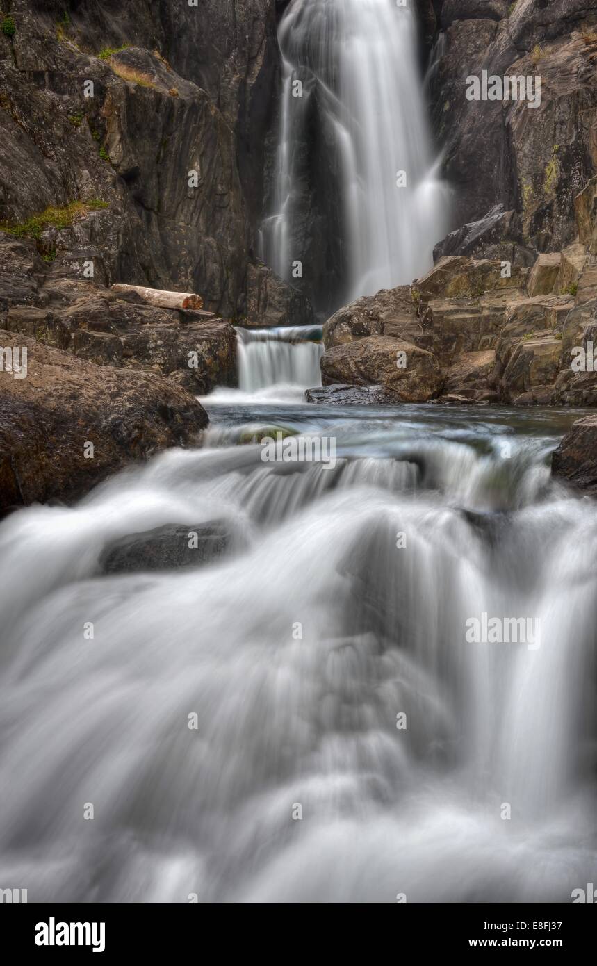 Stati Uniti, California, Inyo National Forest, Shadow Creek Falls Foto Stock