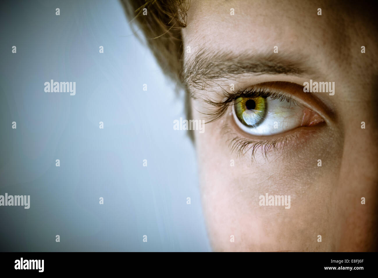 Close-up di uomo di occhio Foto Stock