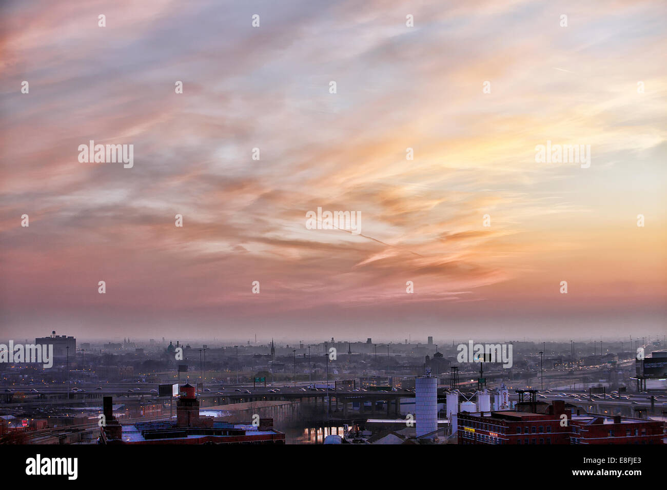 Stati Uniti d'America, Illinois, Chicago, vista sulla città Foto Stock