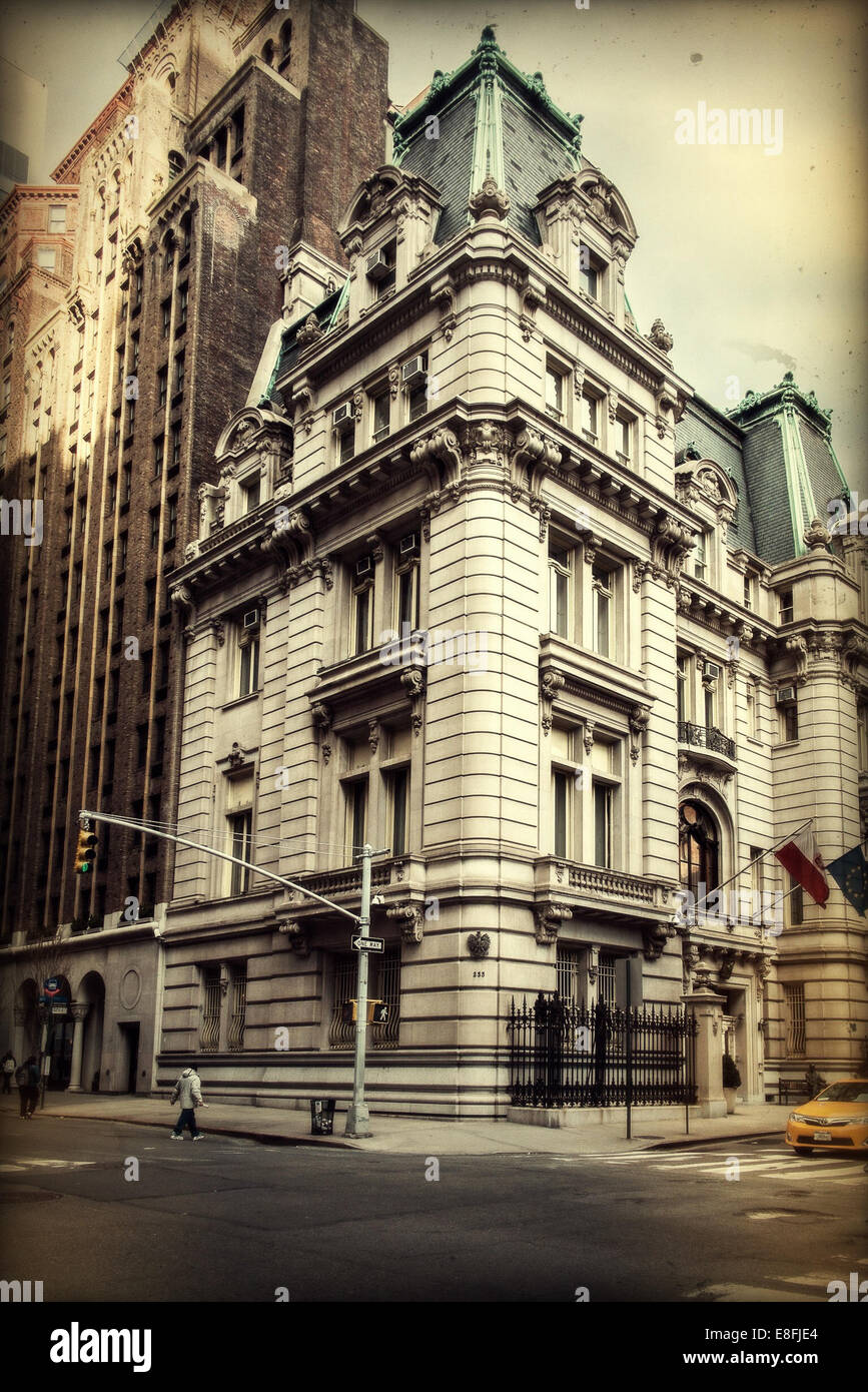 Stati Uniti d'America, nello Stato di New York, New York City, edificio su Madison Avenue Foto Stock
