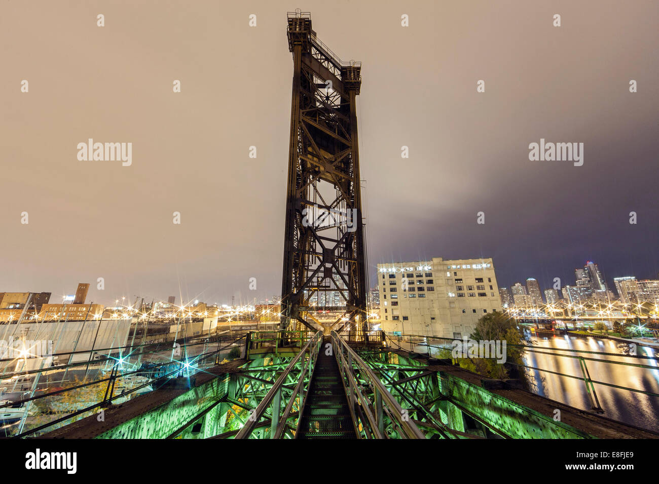 Stati Uniti d'America, Illinois, Contea di Cook, Chicago, Chinatown Bridge Foto Stock
