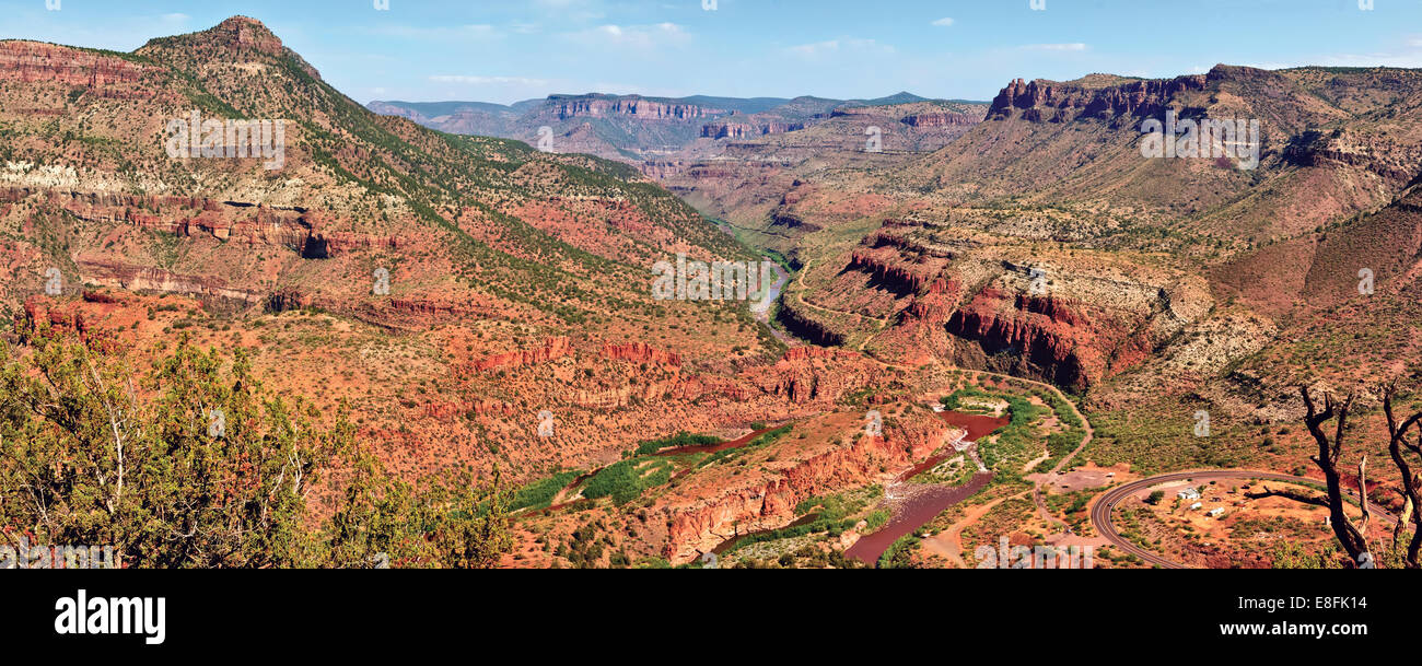 Stati Uniti d'America, Arizona, Globe, sale River Canyon Foto Stock