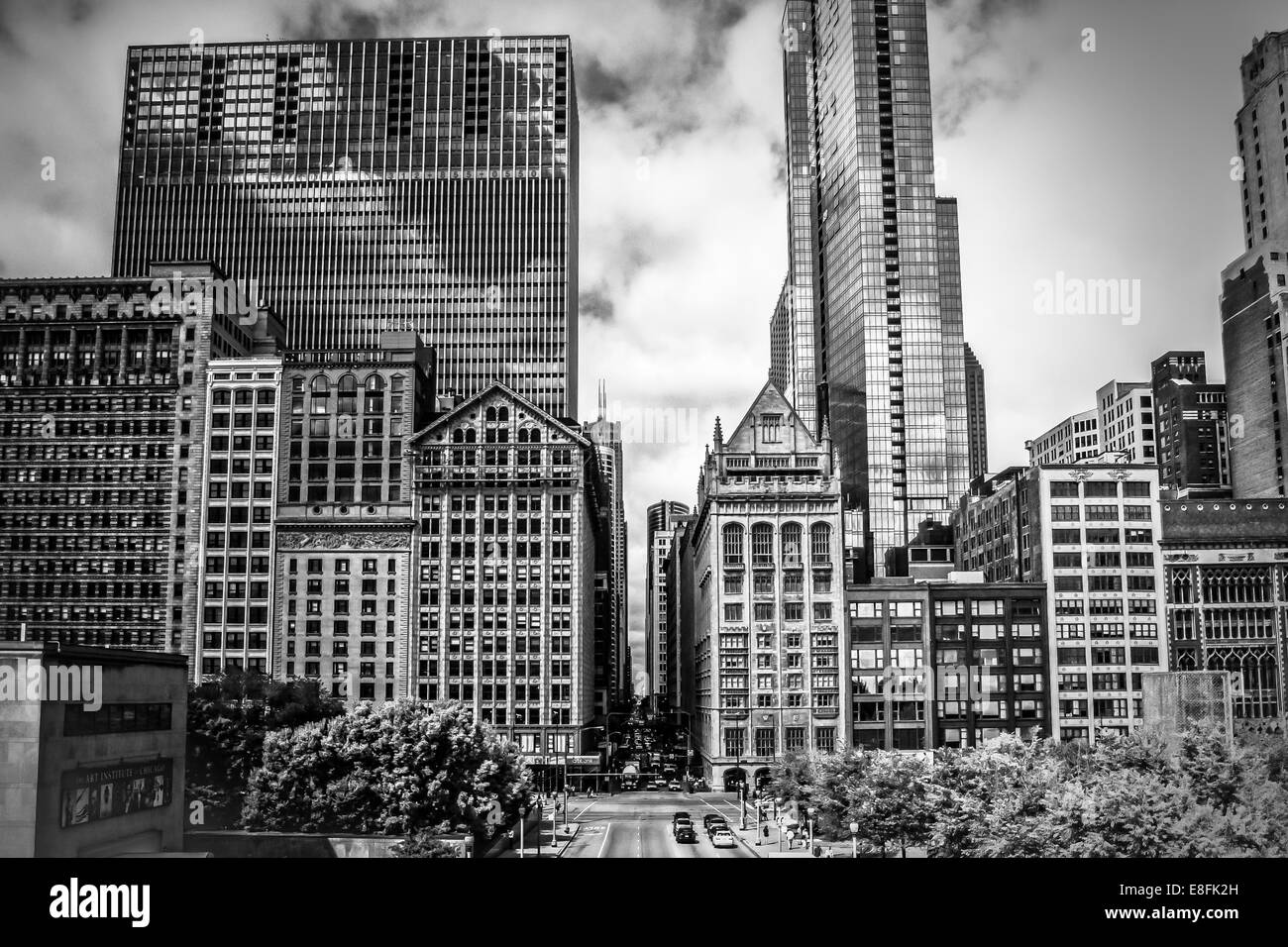 Stati Uniti d'America, Illinois, Chicago Loop, il Millennium Park, il McCormick Place blindosbarra, Bordo del Millennio Foto Stock