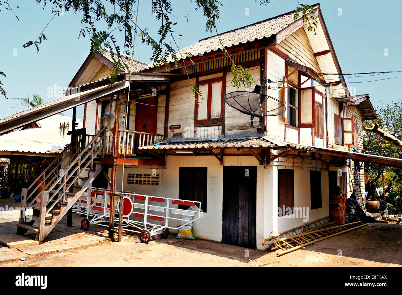 Thailandia, Khon Kaen, stazione ferroviaria Casa Foto Stock