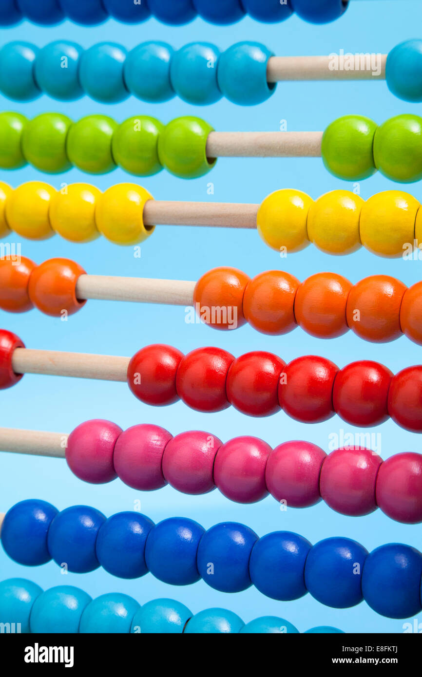 Close up abacus Foto Stock