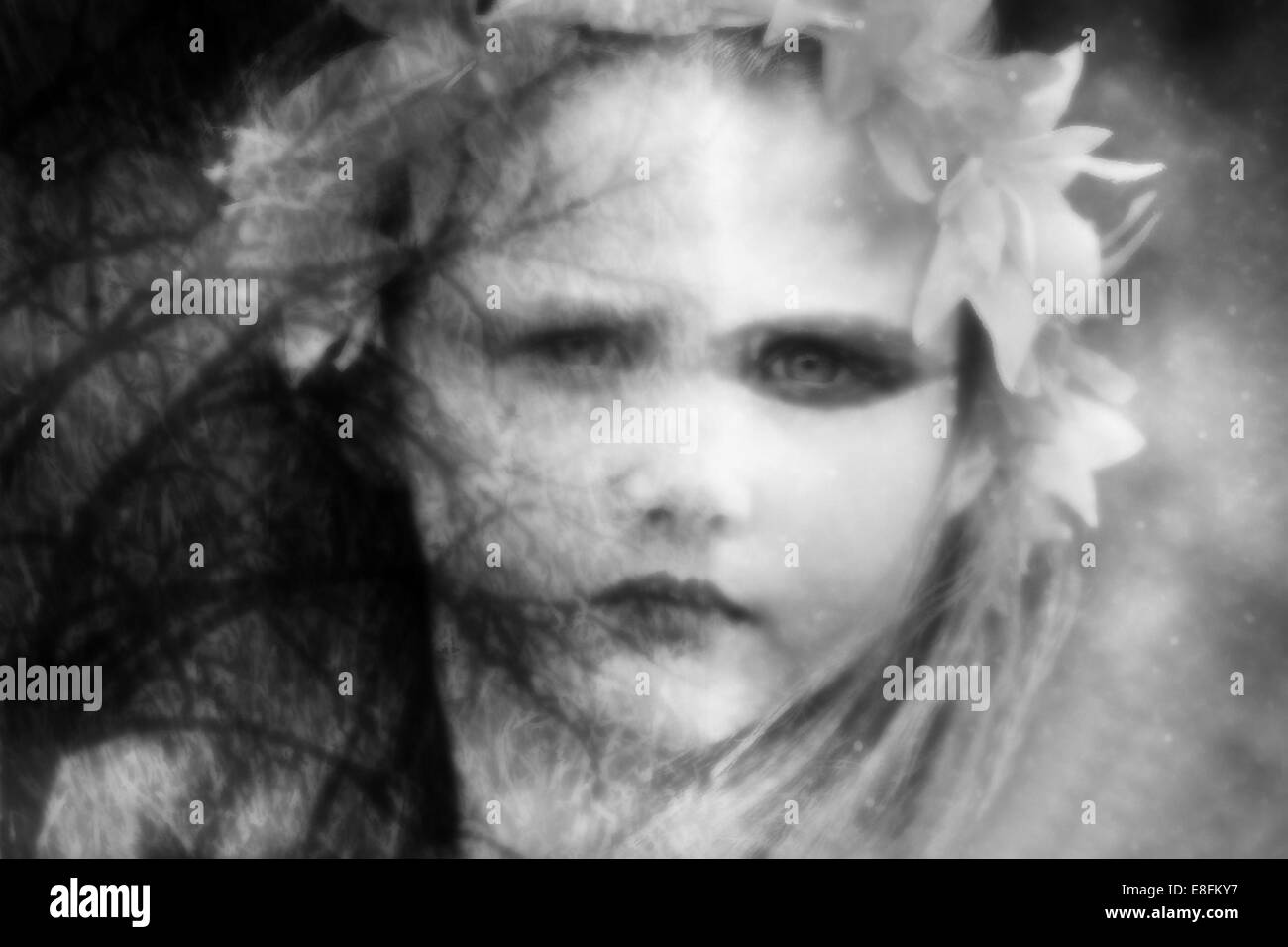 Ritratto concettuale di madre natura Foto Stock