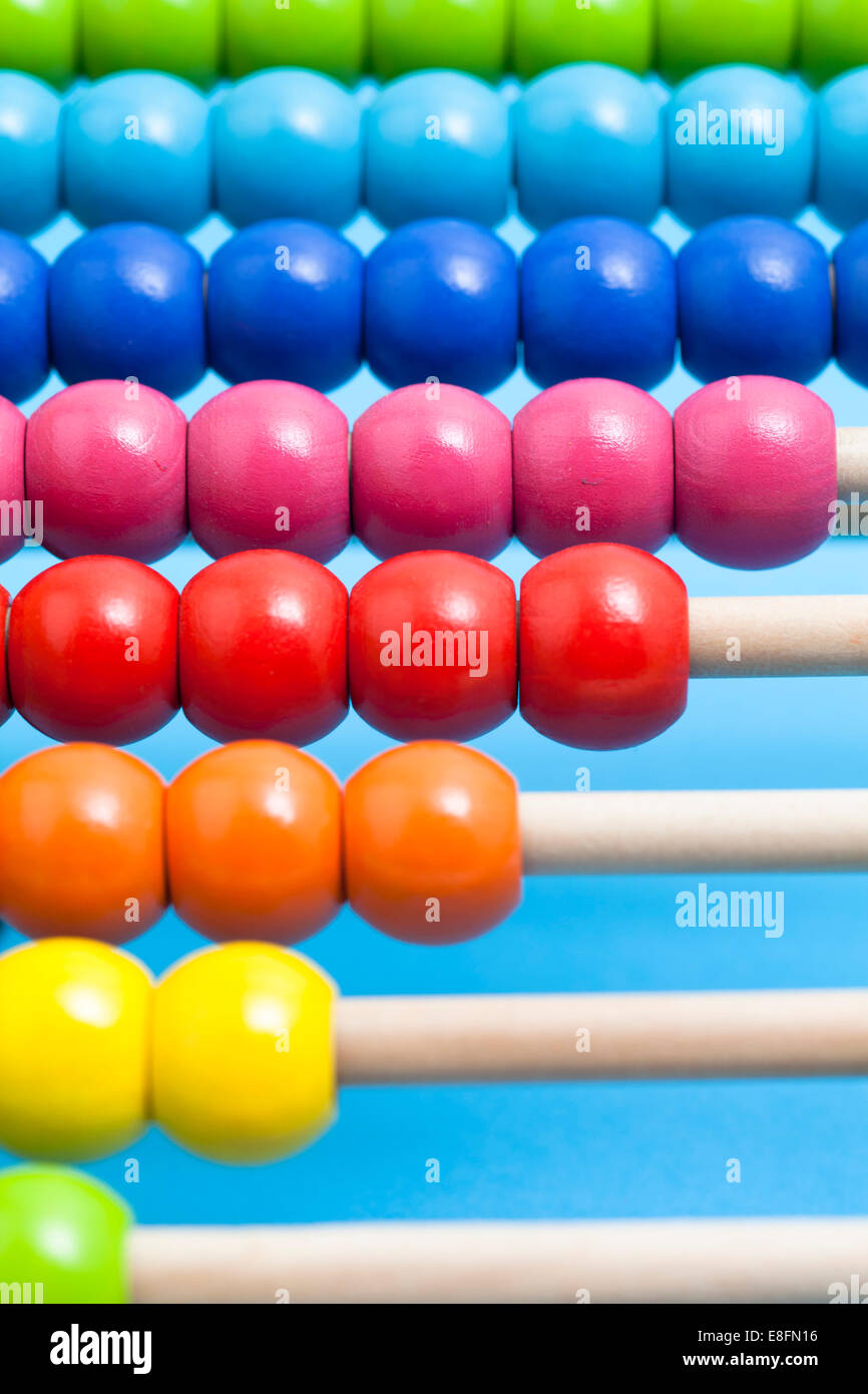 Close up abacus Foto Stock