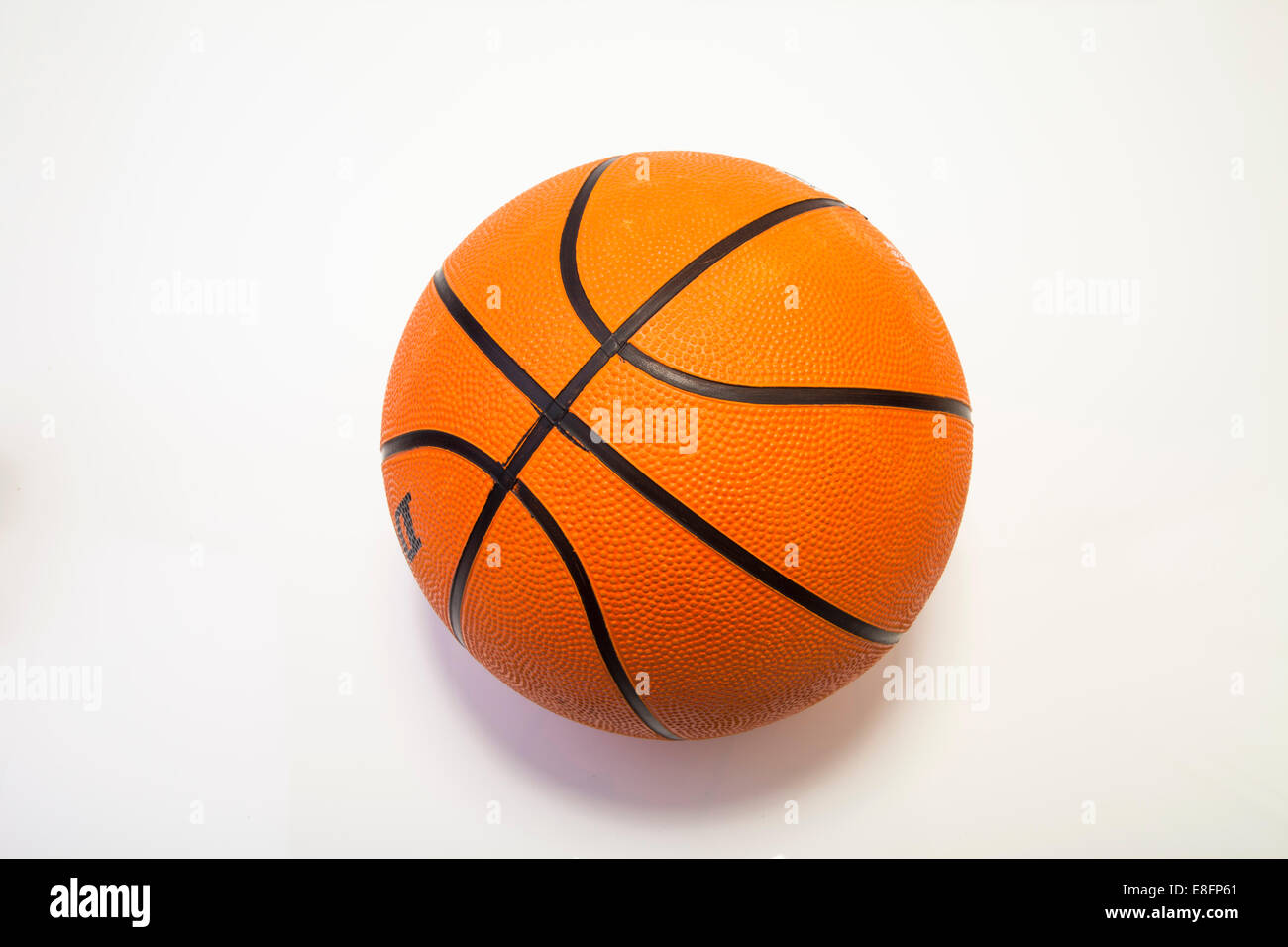 Close up di un pallone da basket Foto Stock