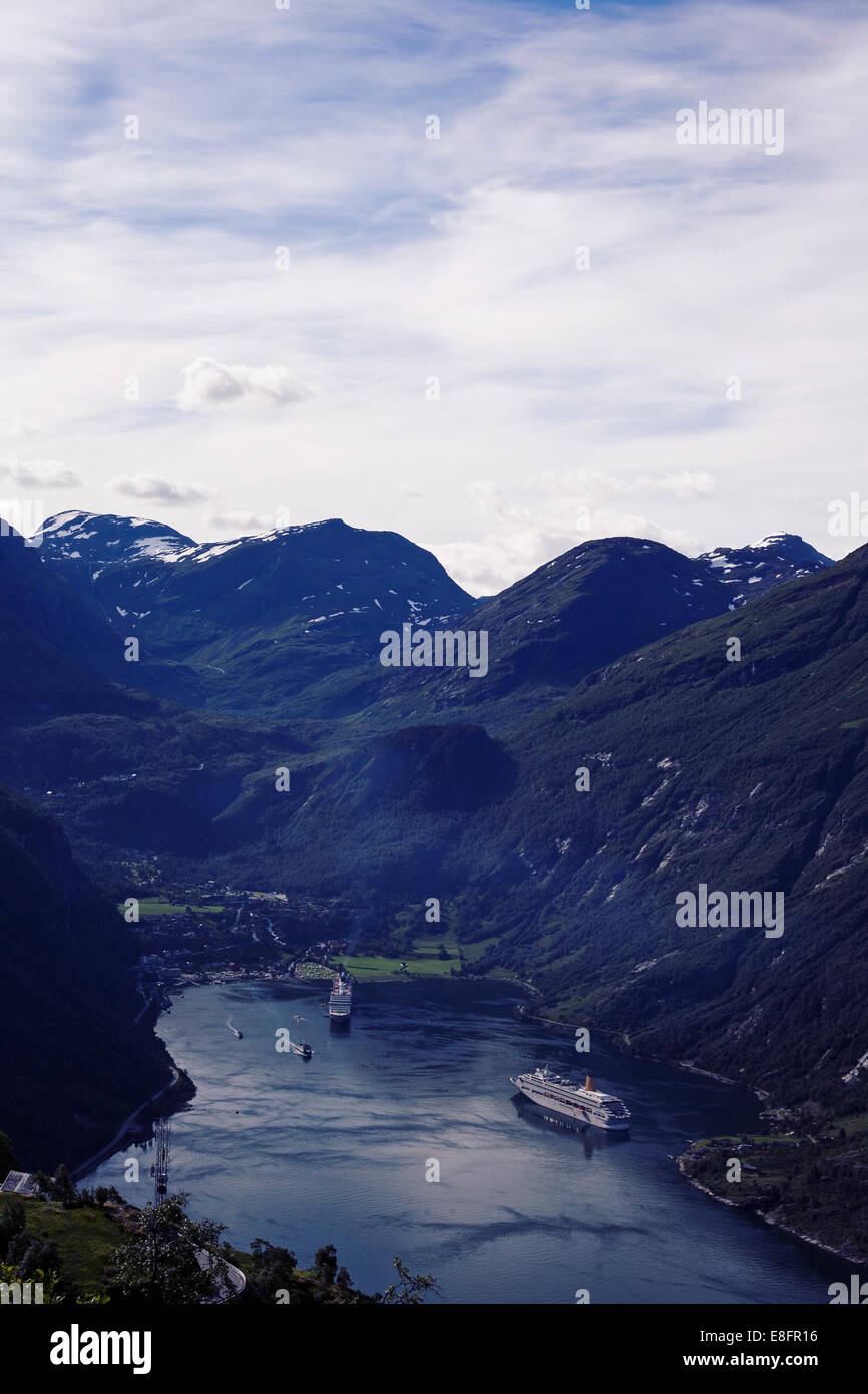 Norvegia, immagine del fiordo Foto Stock