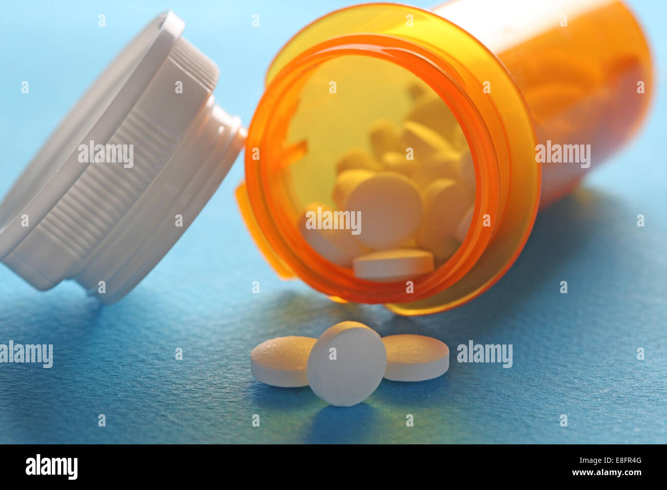 Aprire la bottiglia pillola Foto Stock