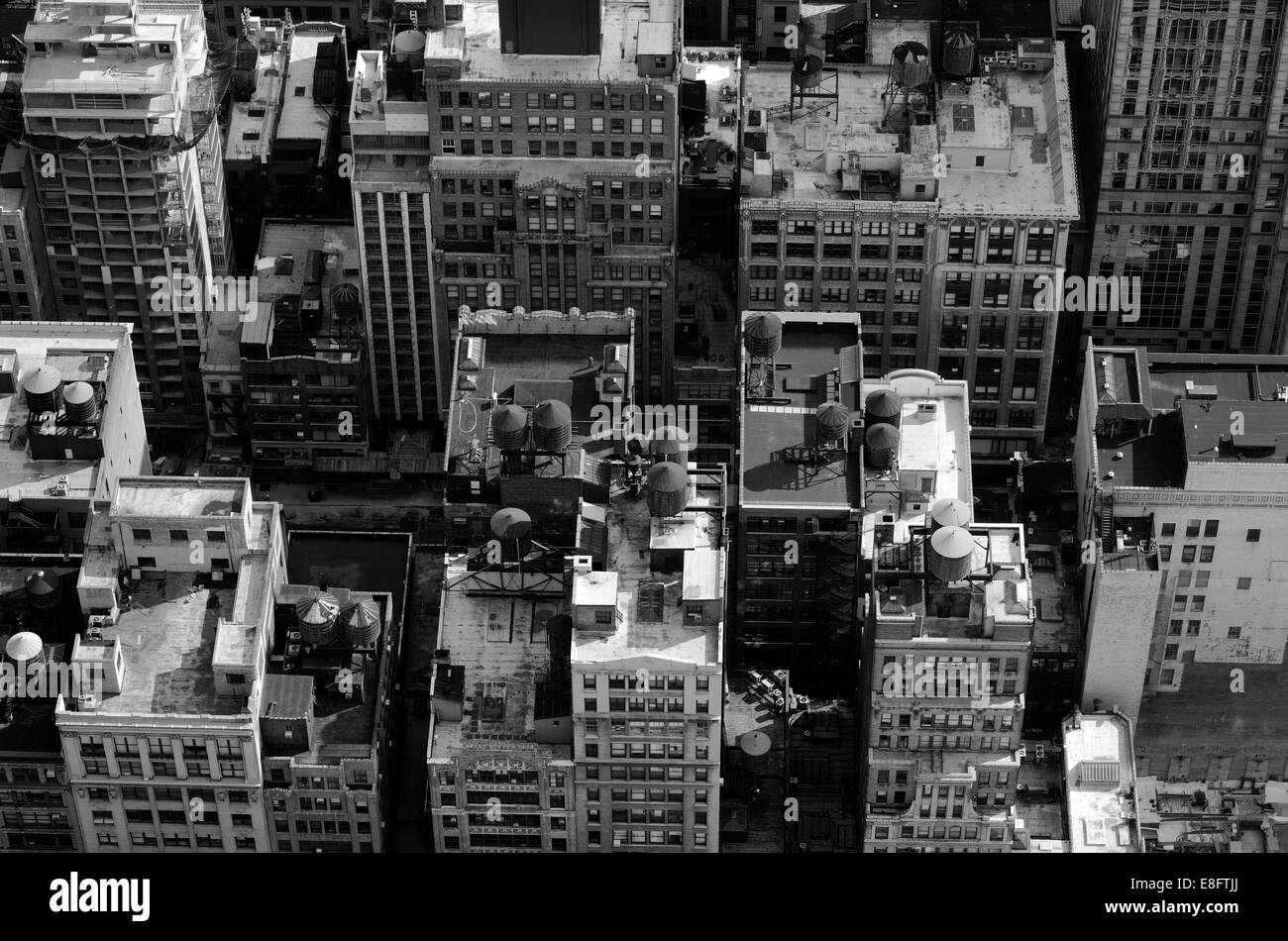 Stati Uniti d'America, nello Stato di New York, veduta aerea della città di New York Foto Stock