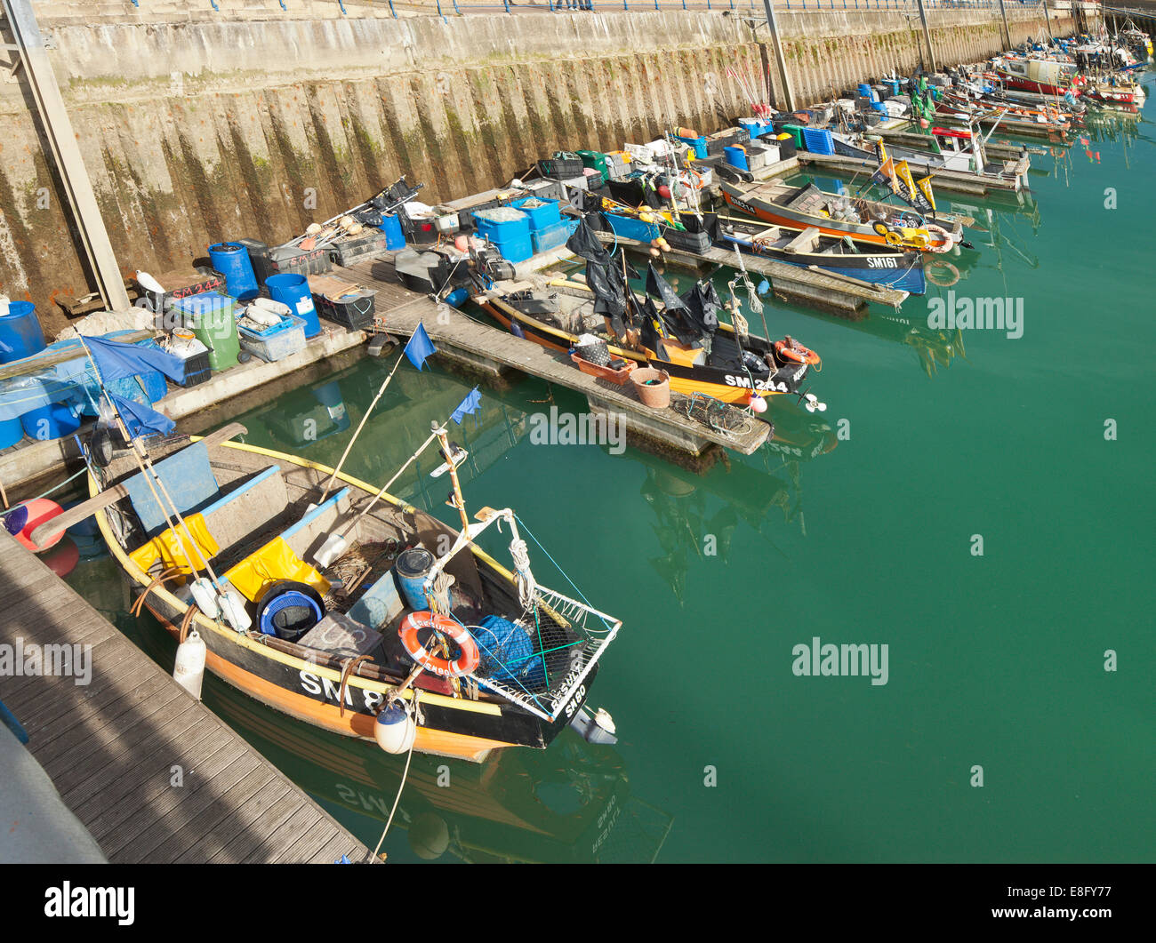 Barche da pesca, Brighton Marina. Foto Stock