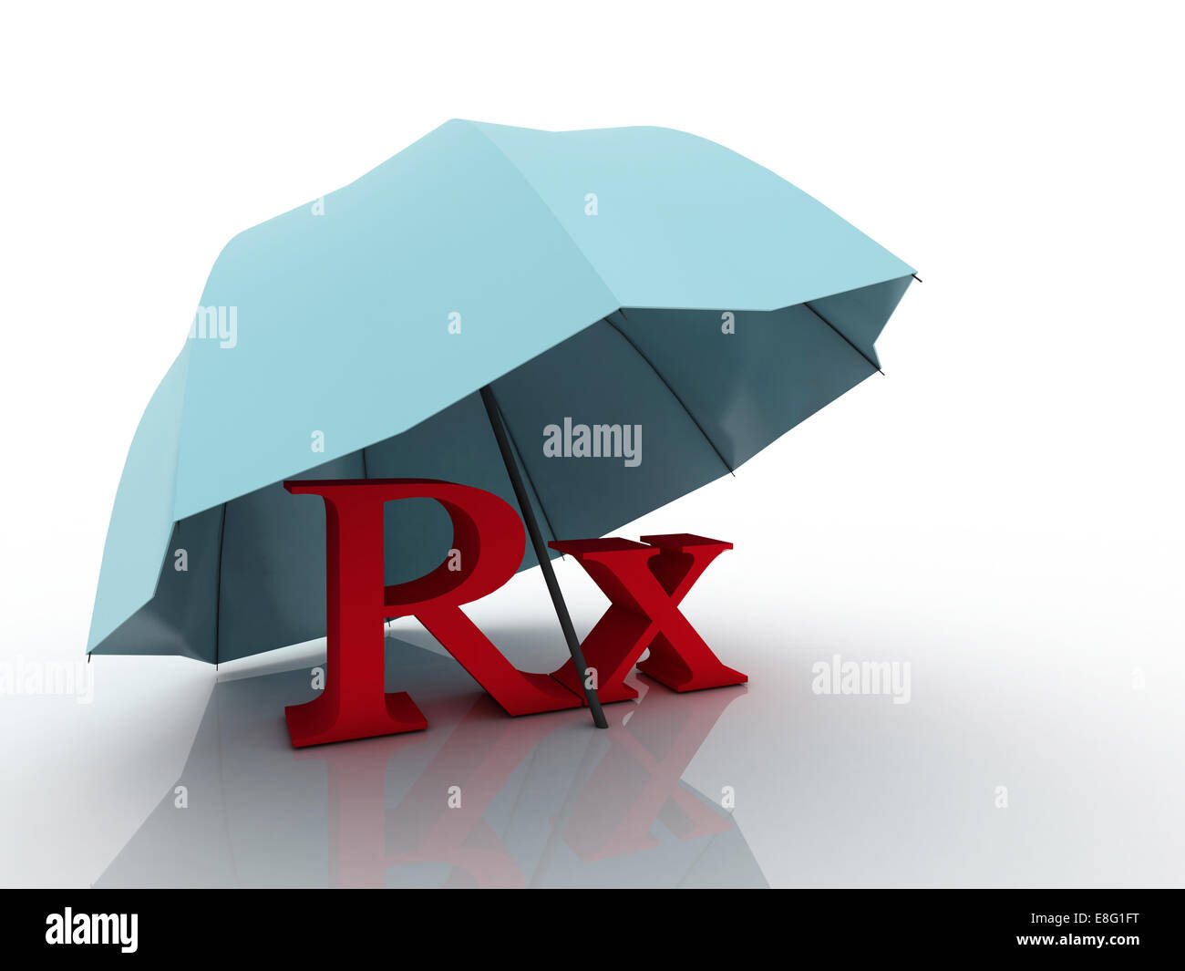 3d imagen RX pharmacy medical simbolo Foto Stock