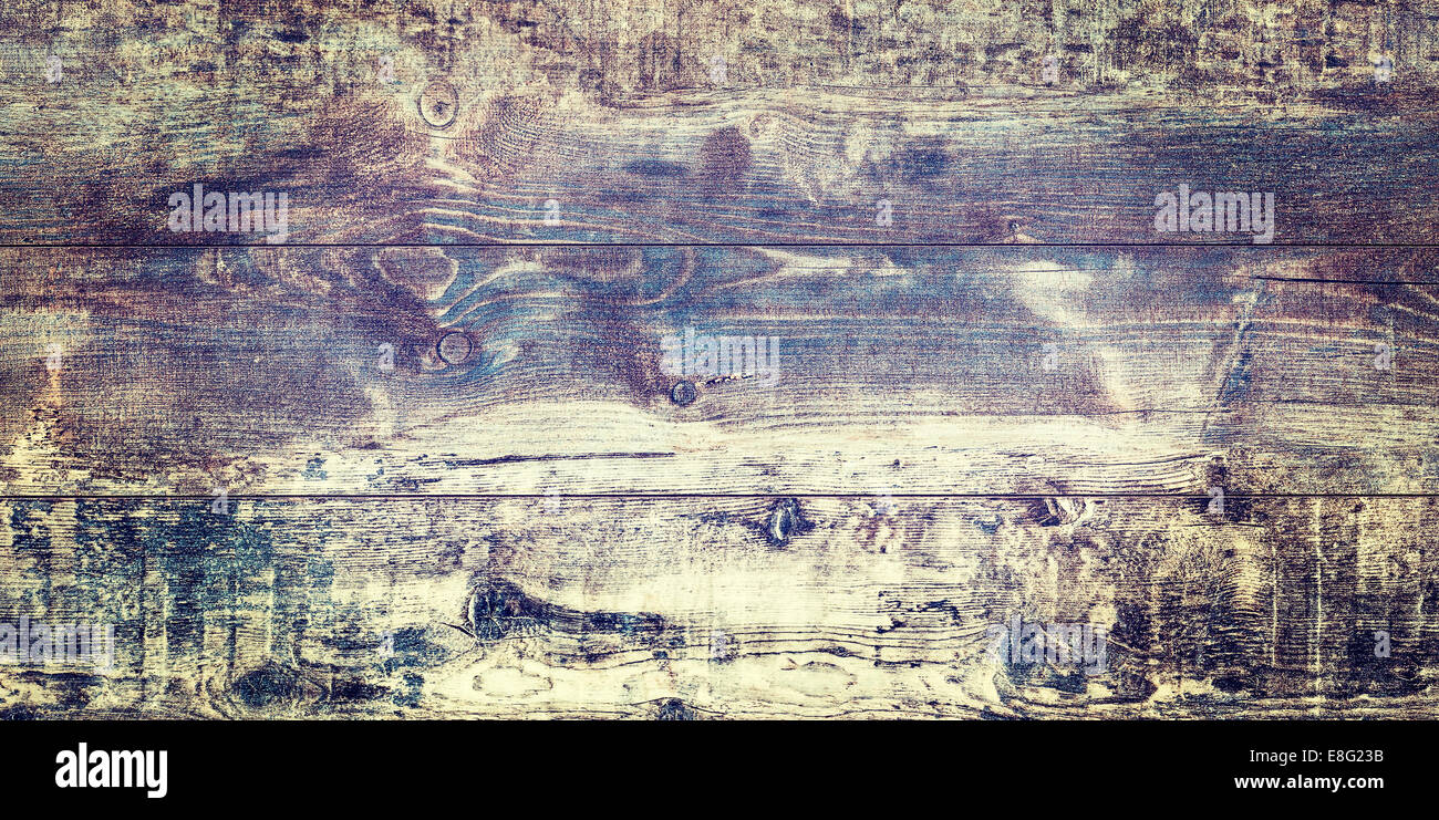 In legno antico, sfondo rustico retrò boards. Foto Stock