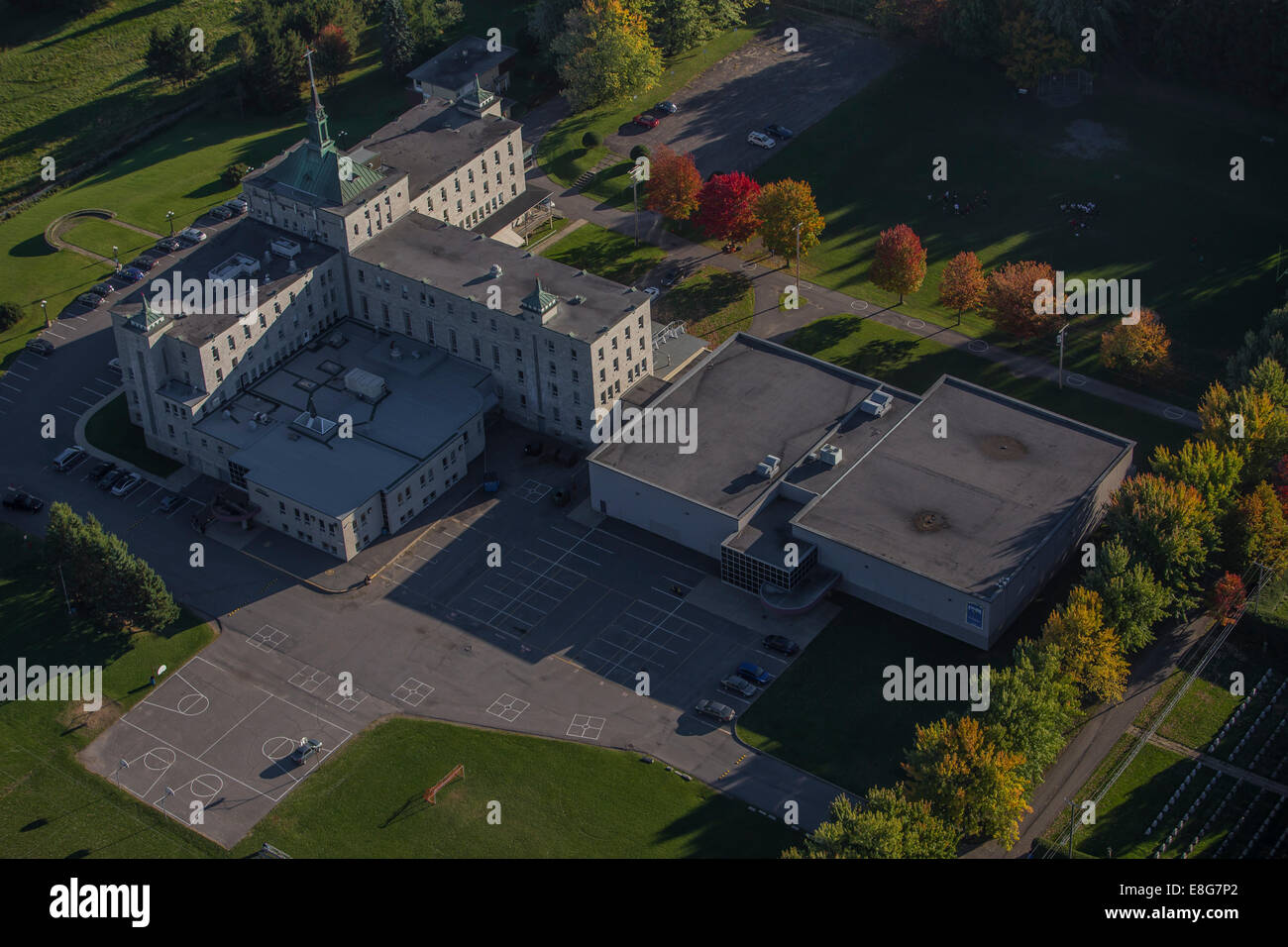 College de Champigny high school è raffigurato nella città di Québec sobborgo di L'Ancienne-Lorette Foto Stock