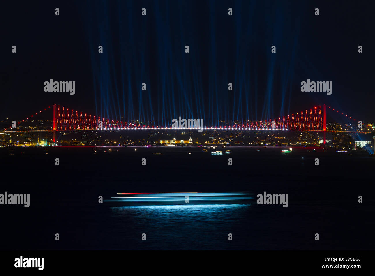 Ponte sul Bosforo, Istanbul, Turchia Foto Stock