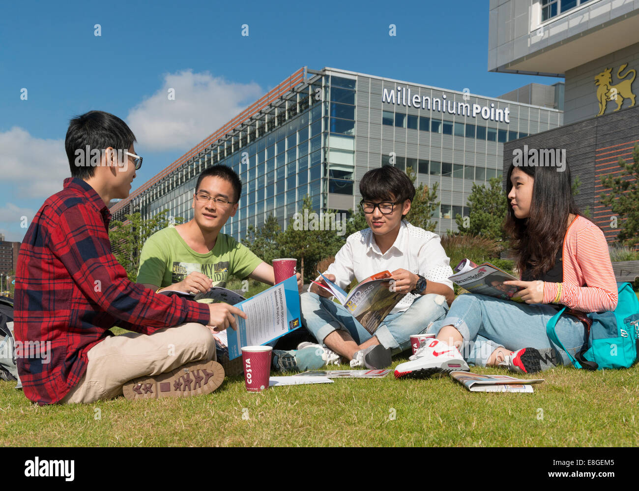 Cinese internazionale di studenti universitari. Foto Stock