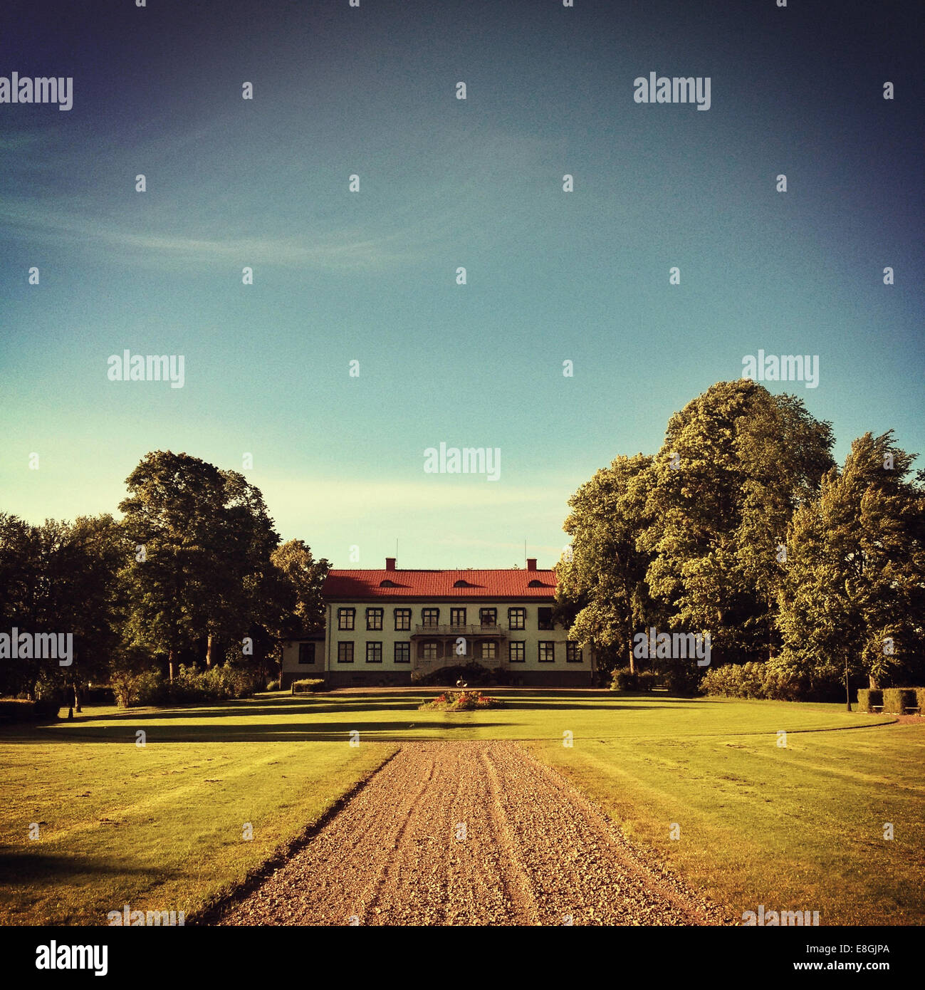 Casa a fine di trasmissione Foto Stock