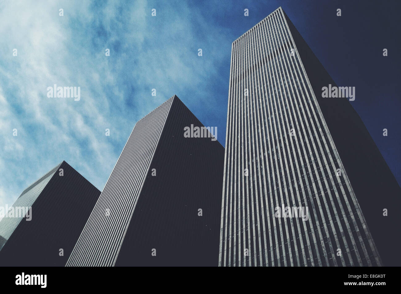 Stati Uniti d'America, New York City, Manhattan, grattacieli Foto Stock
