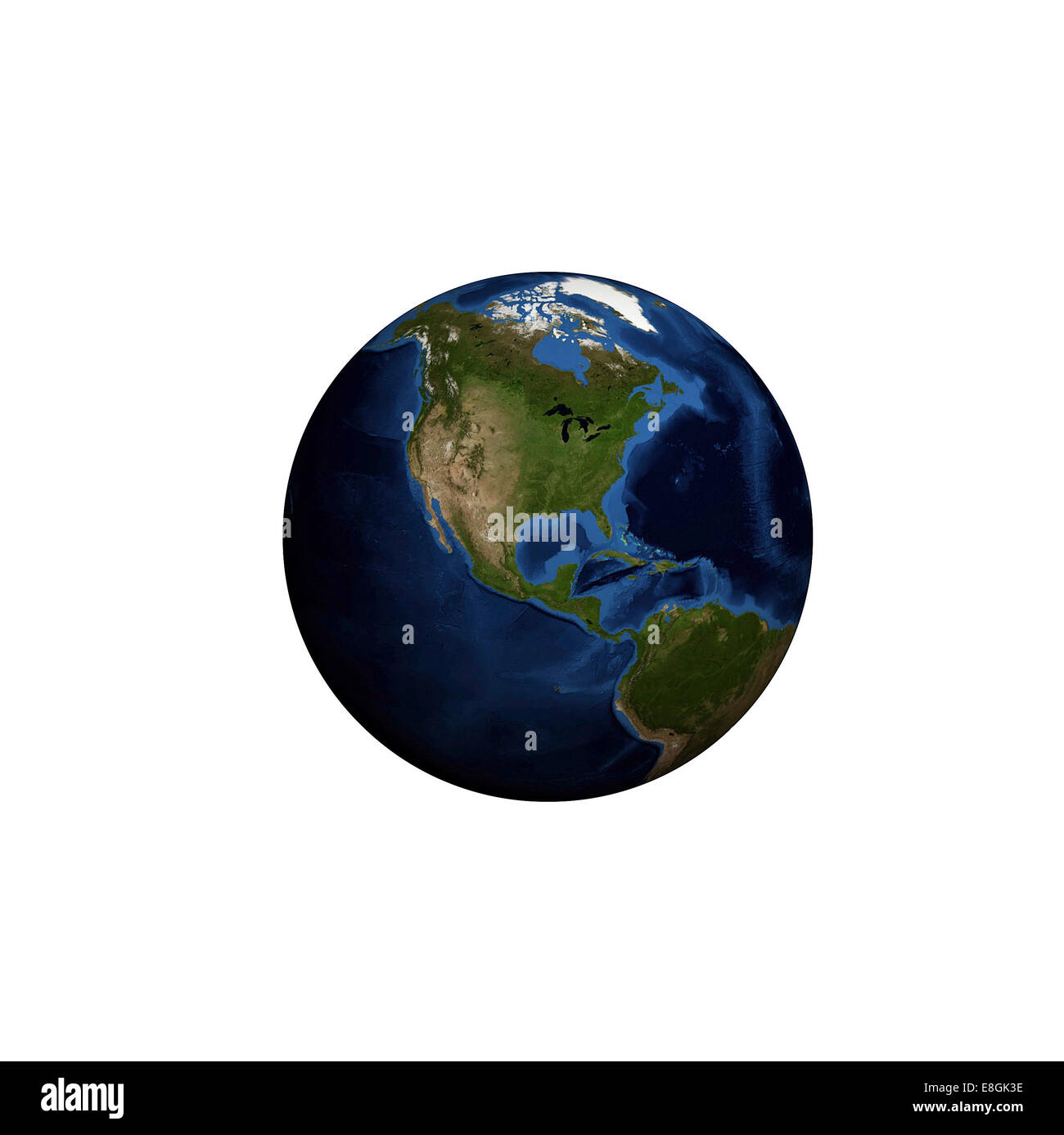 Generati digitalmente immagine del pianeta terra Foto Stock