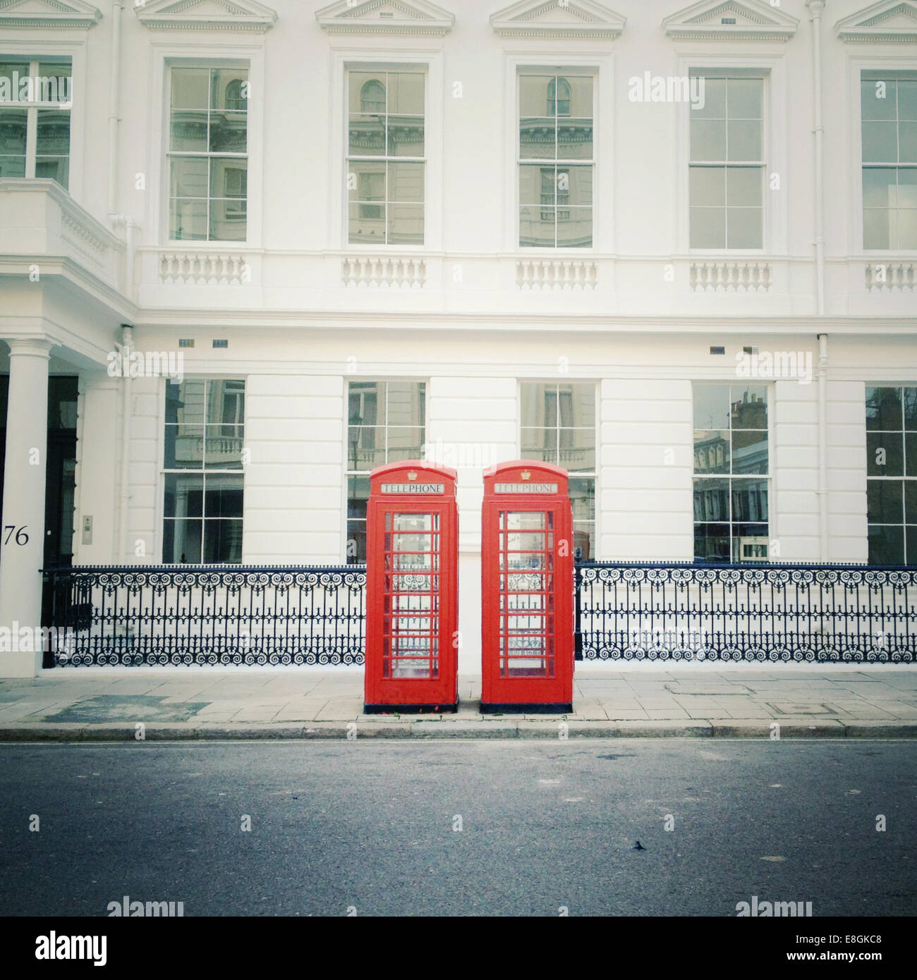 Regno Unito, Londra, cabine telefoniche Foto Stock