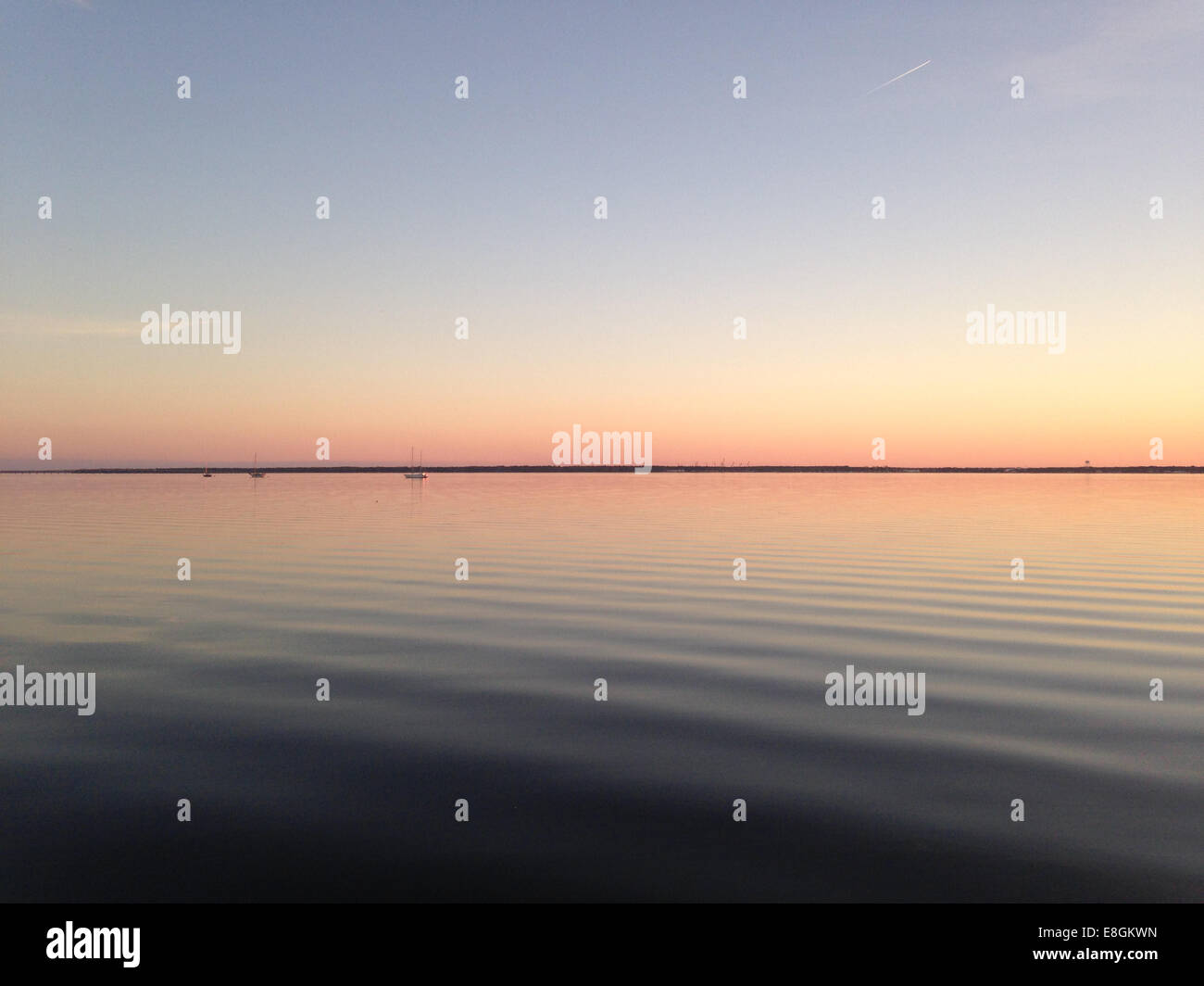 Ocean Sunset, St Augustine, Florida, Stati Uniti Foto Stock