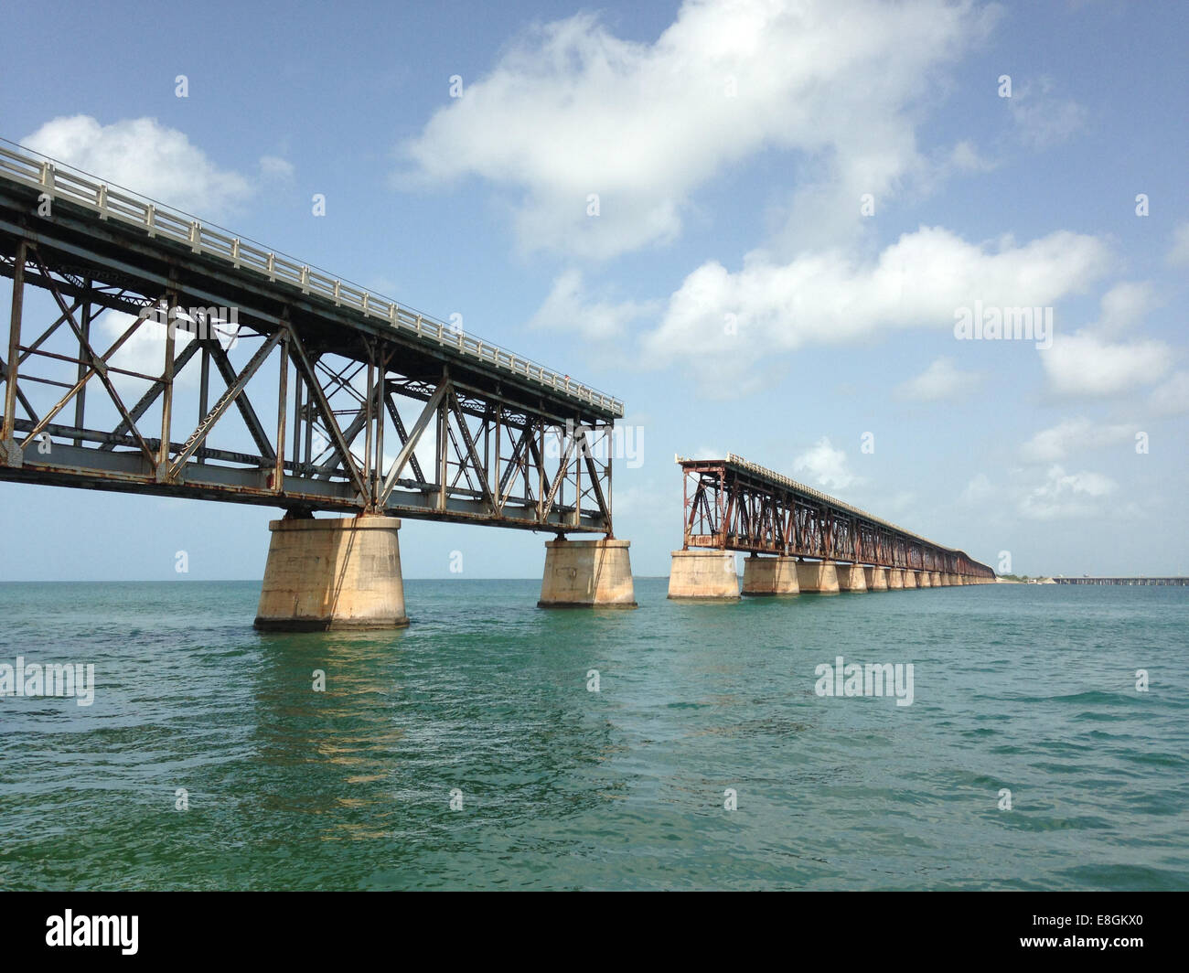 Old Flagler Railway, Bahia Honda Key, Florida Keys, Florida, Stati Uniti Foto Stock