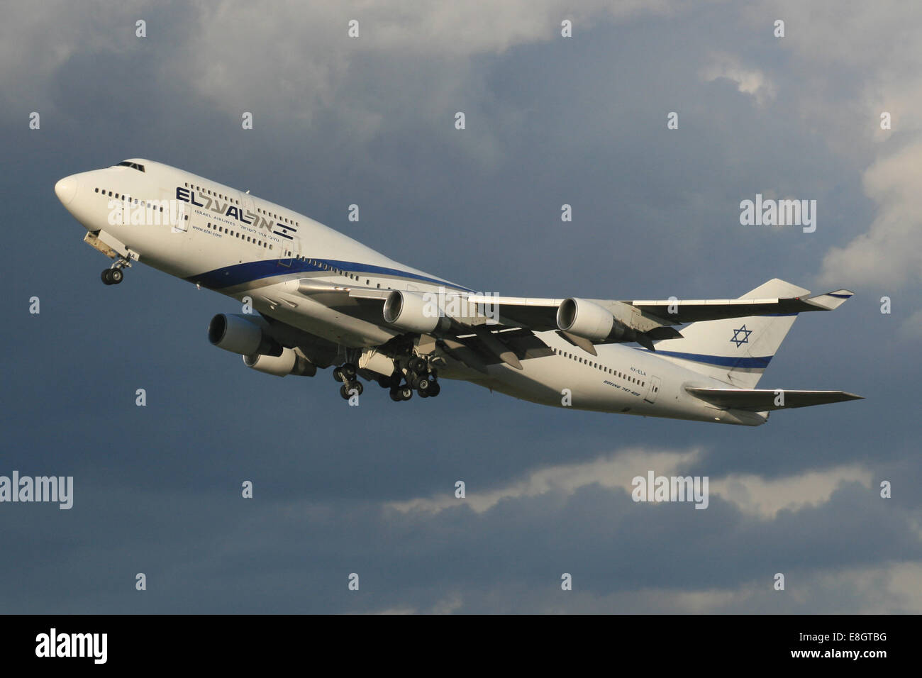 EL AL ISRAEL 747 Foto Stock