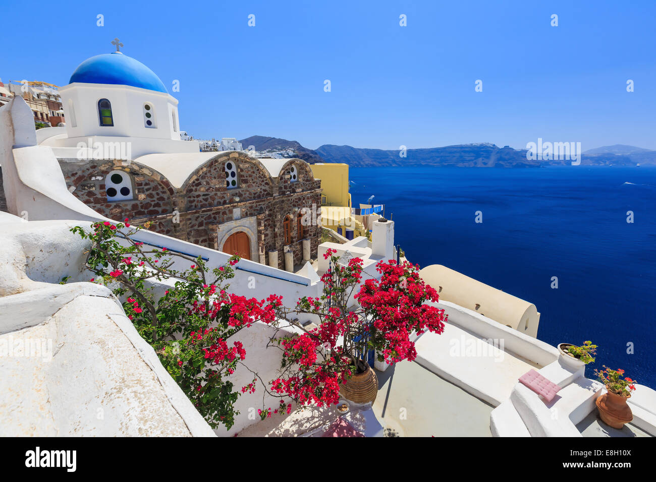 Santorini Grecia Foto Stock